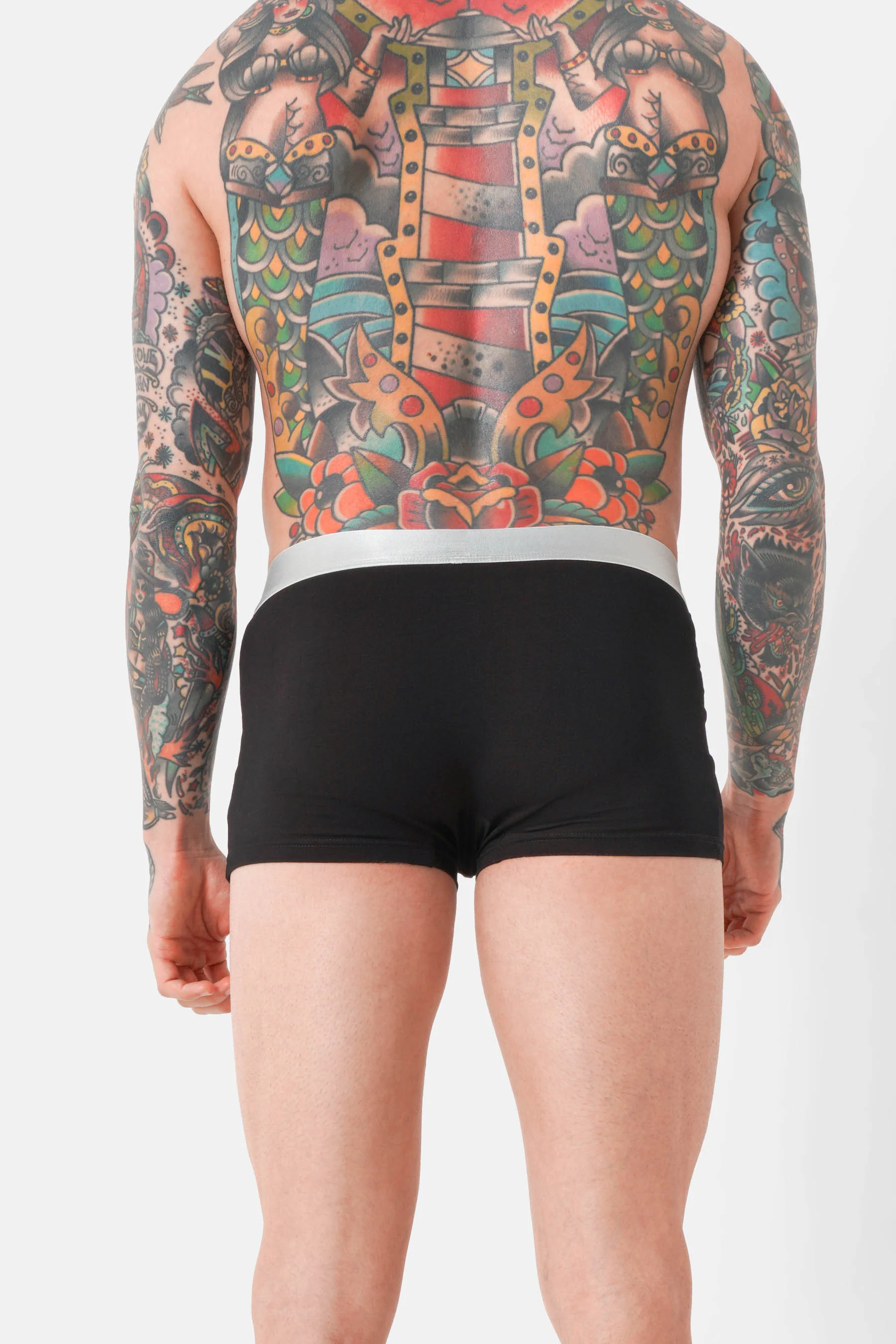 Boxer uni texte Noir - Image 4