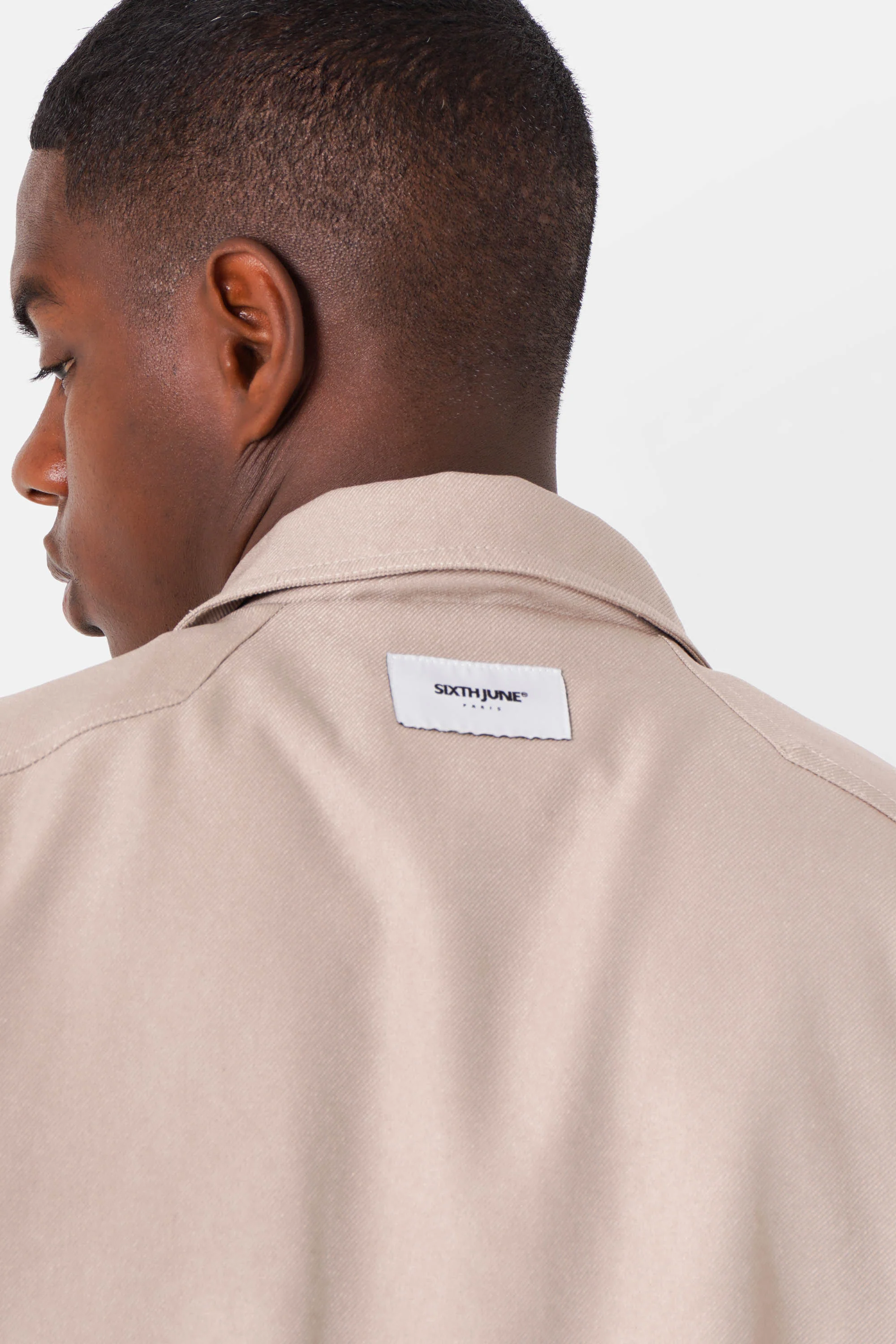 Veste boxy mousqueton Beige - Image 4