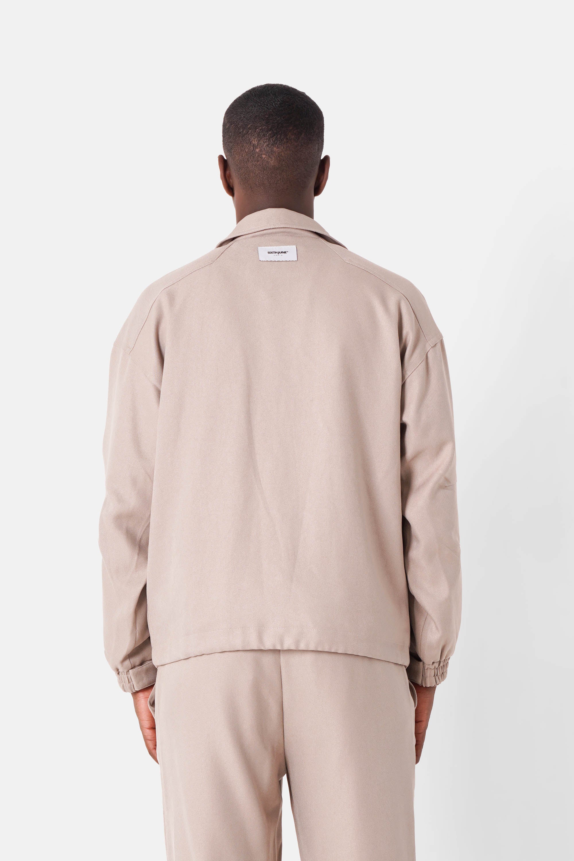 Veste boxy mousqueton Beige - Image 5