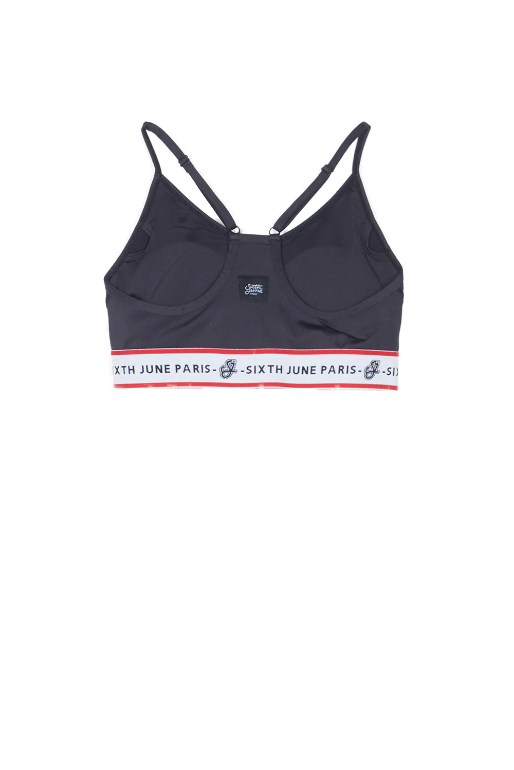 Brassière bande sport logo noir - Image 7