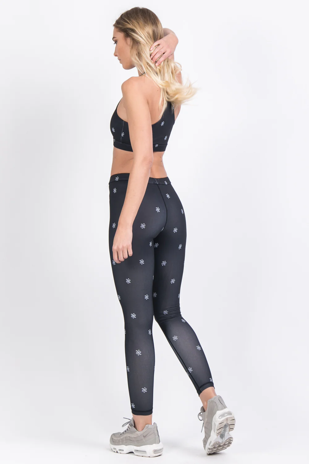 Brassière sport imprimé noir - Image 3