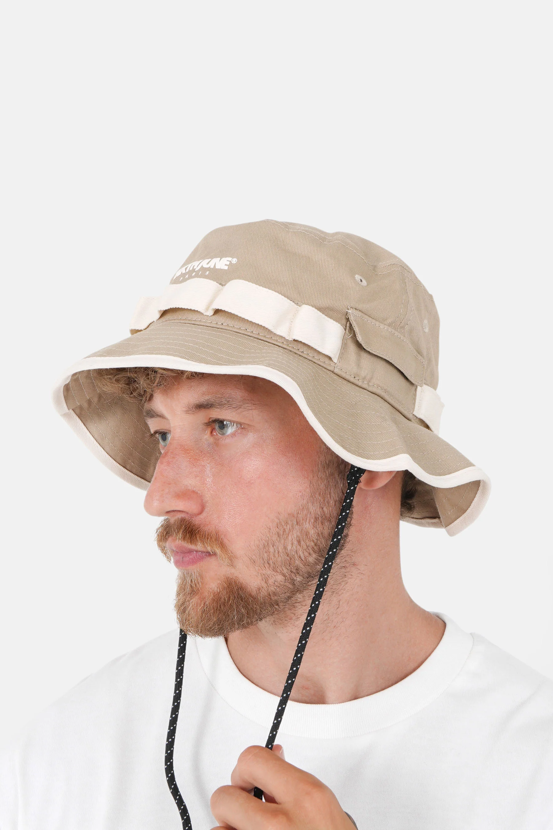 Bob logo bande Beige - Image 3