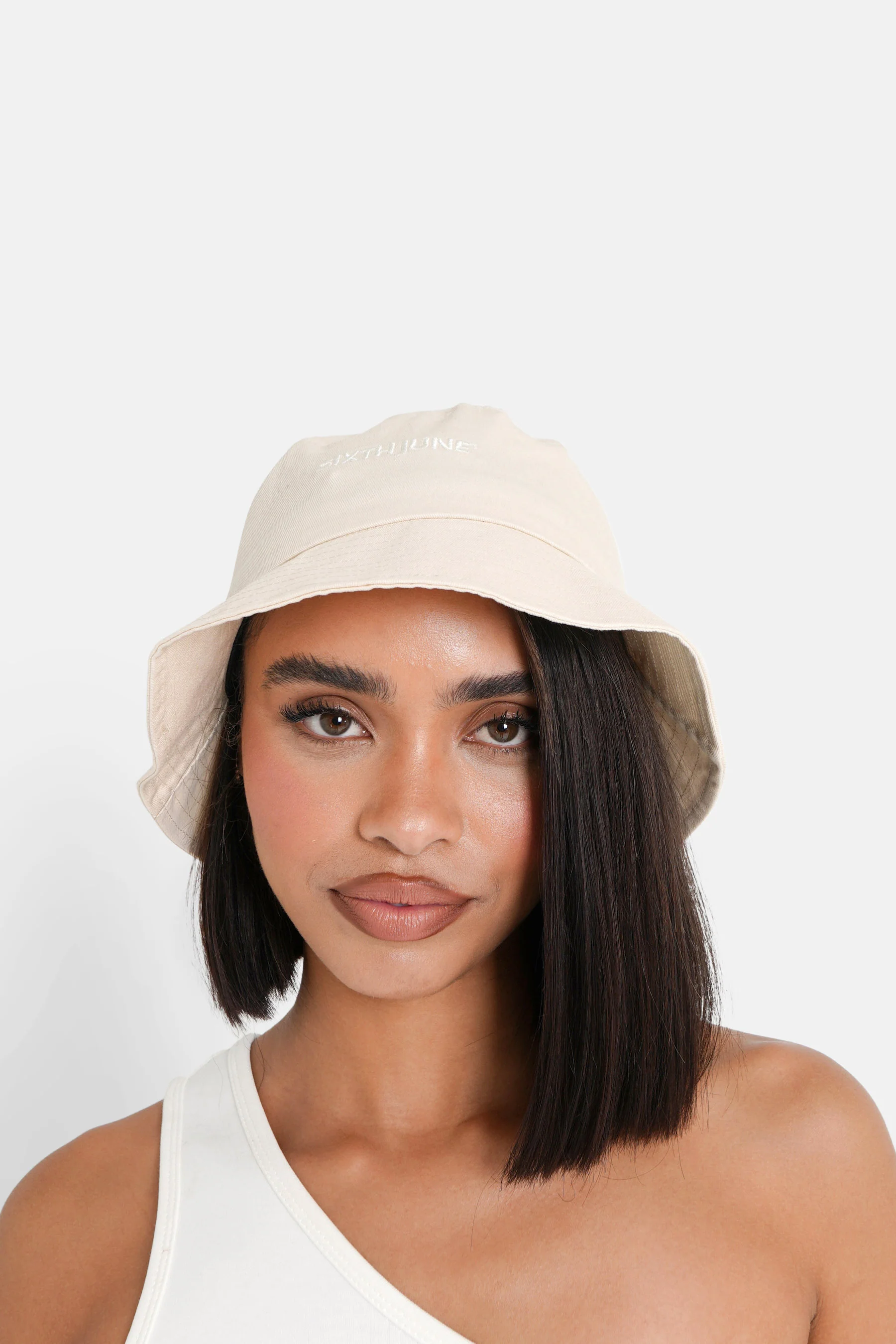Bob logo brodé beige - Image 4