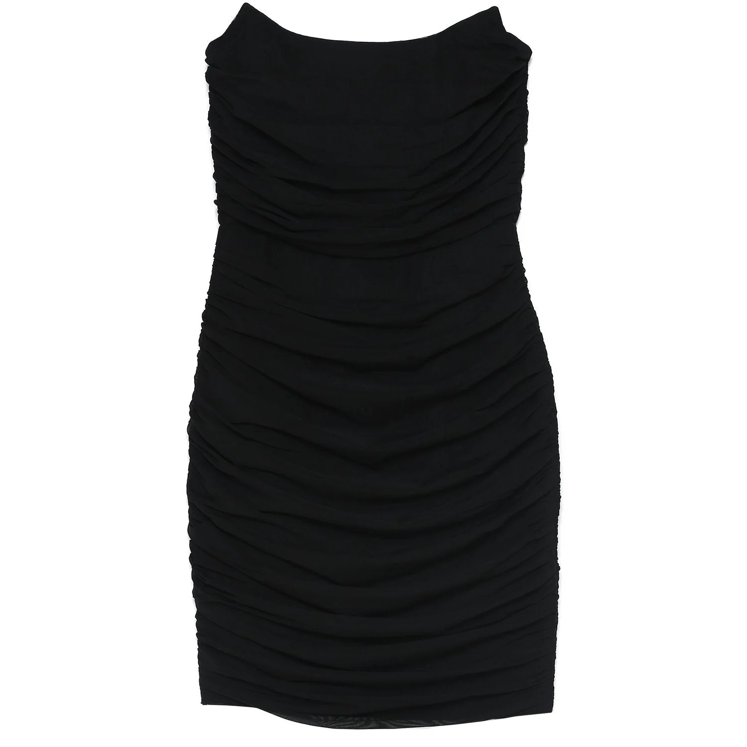 Robe bustier tulle froncé Noir - Image 6