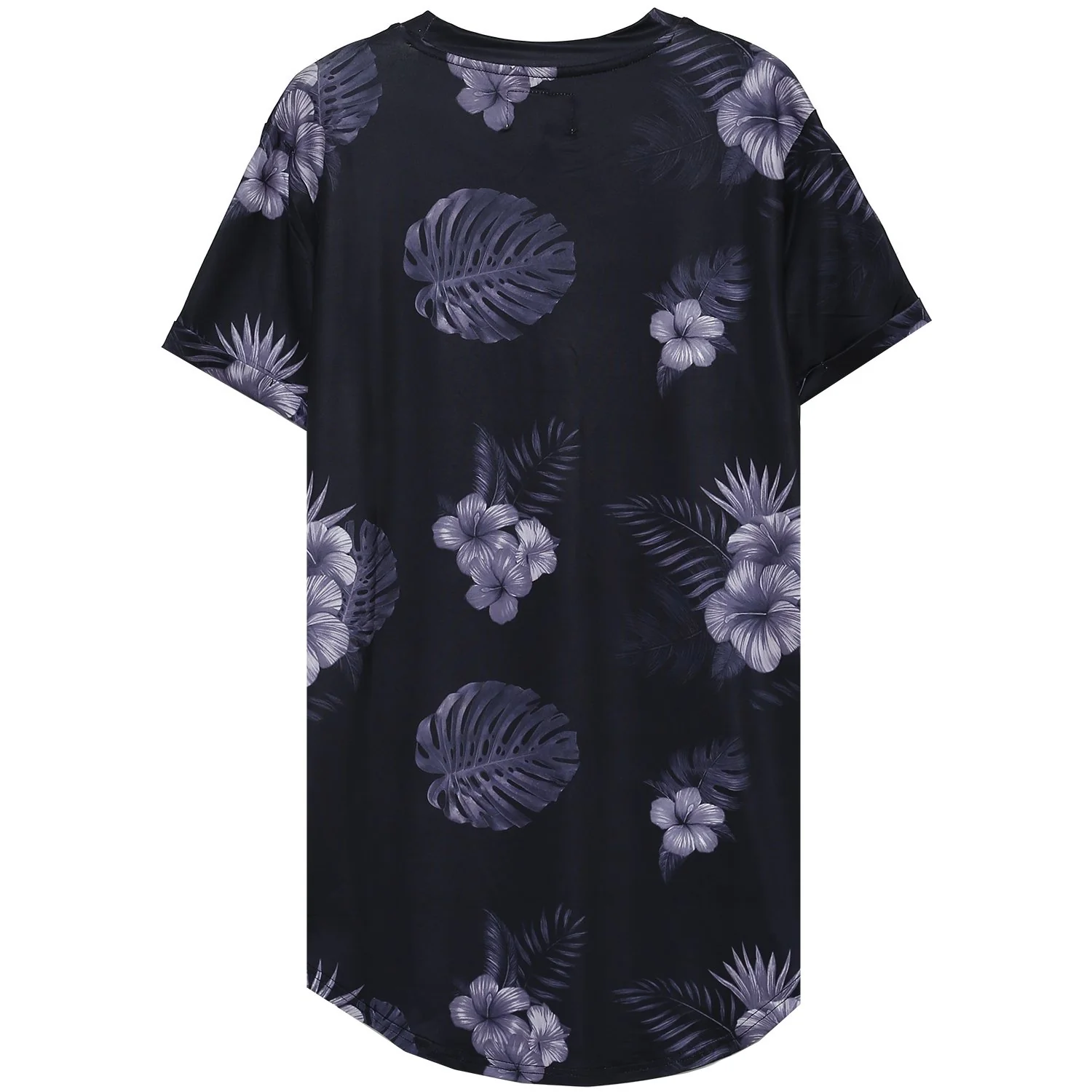 T-shirt flowers stretch Noir - Image 6