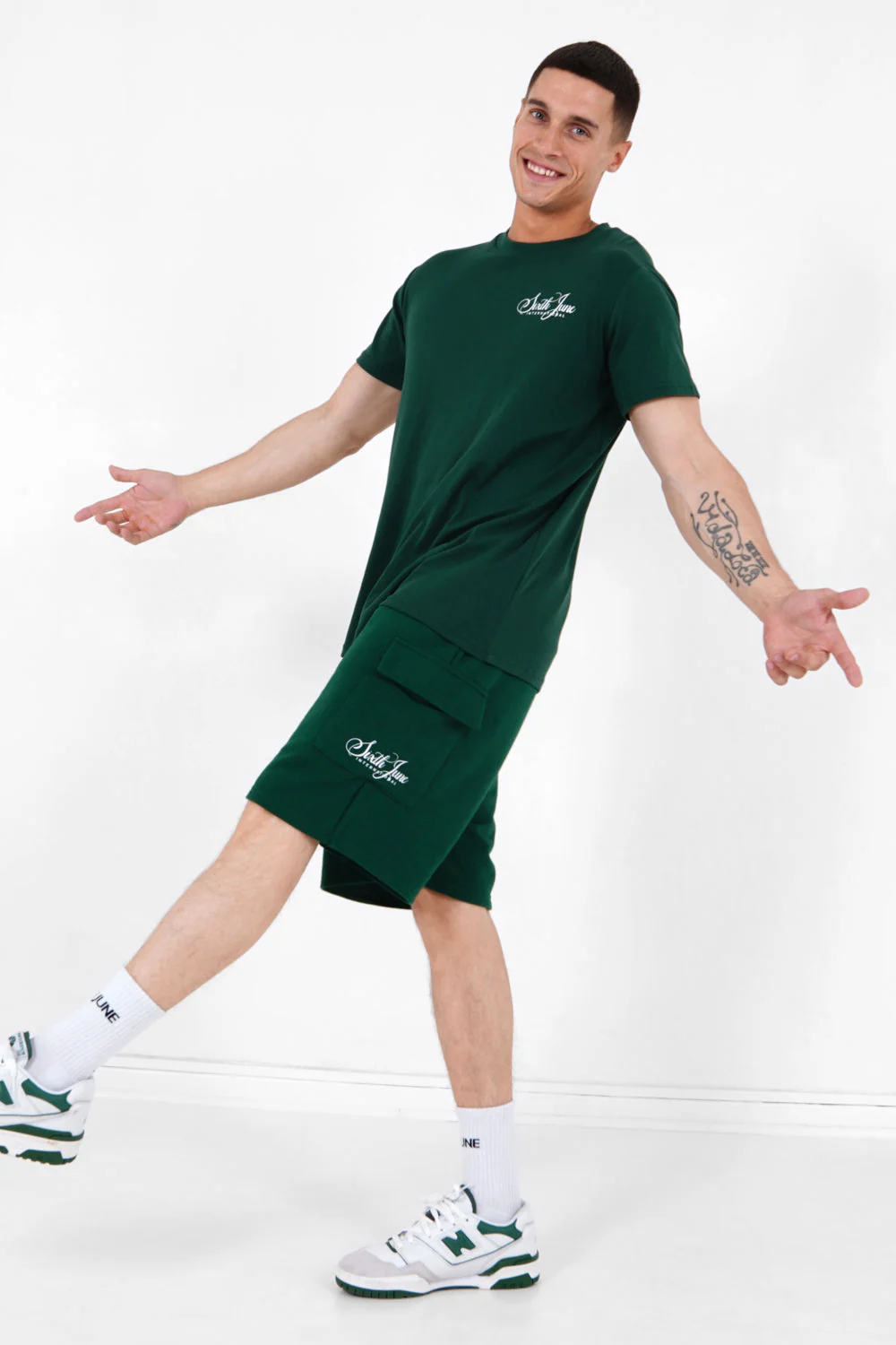 Short logo signature Vert foncé - Image 2