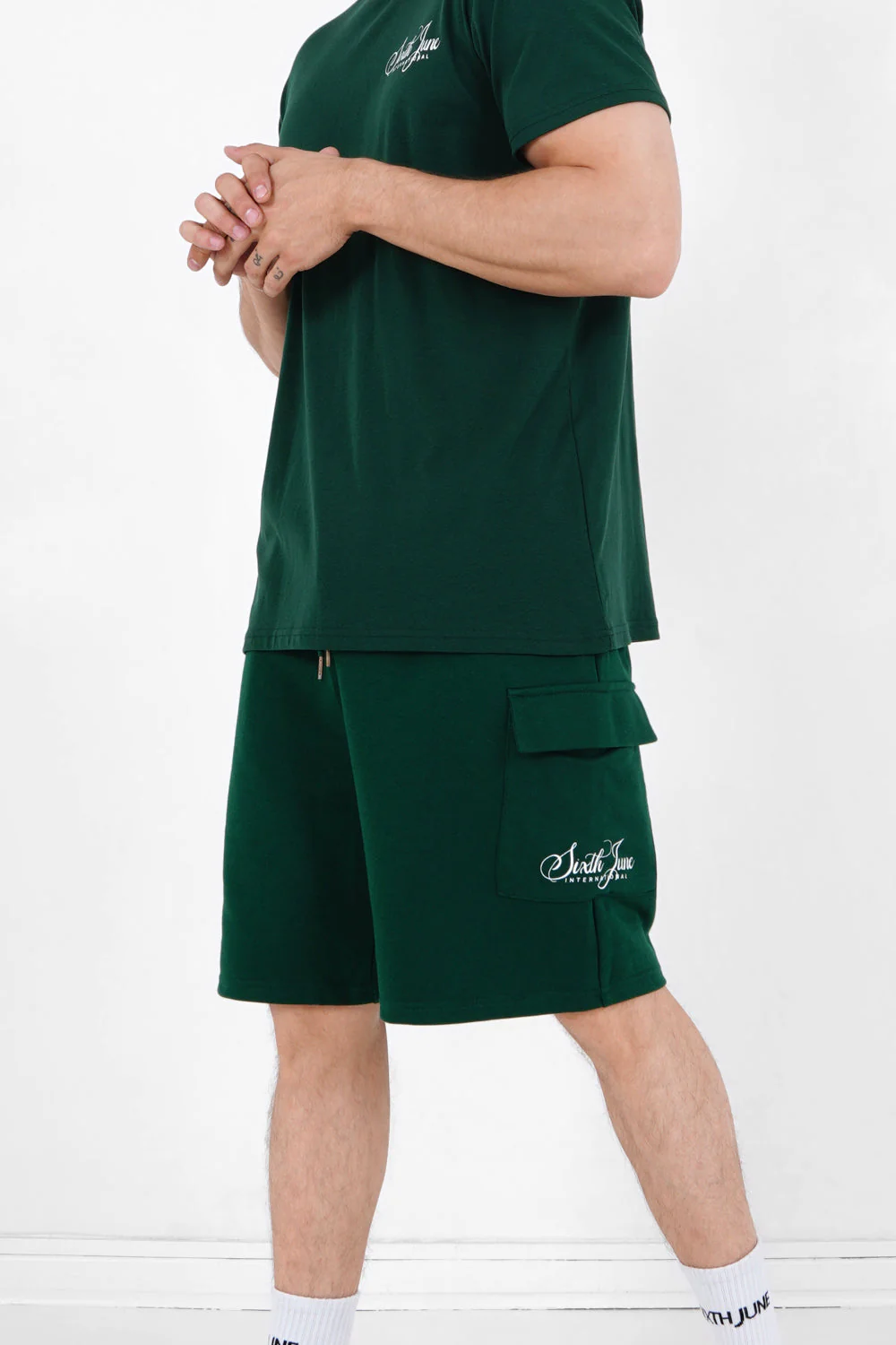 Short logo signature Vert foncé - Image 4