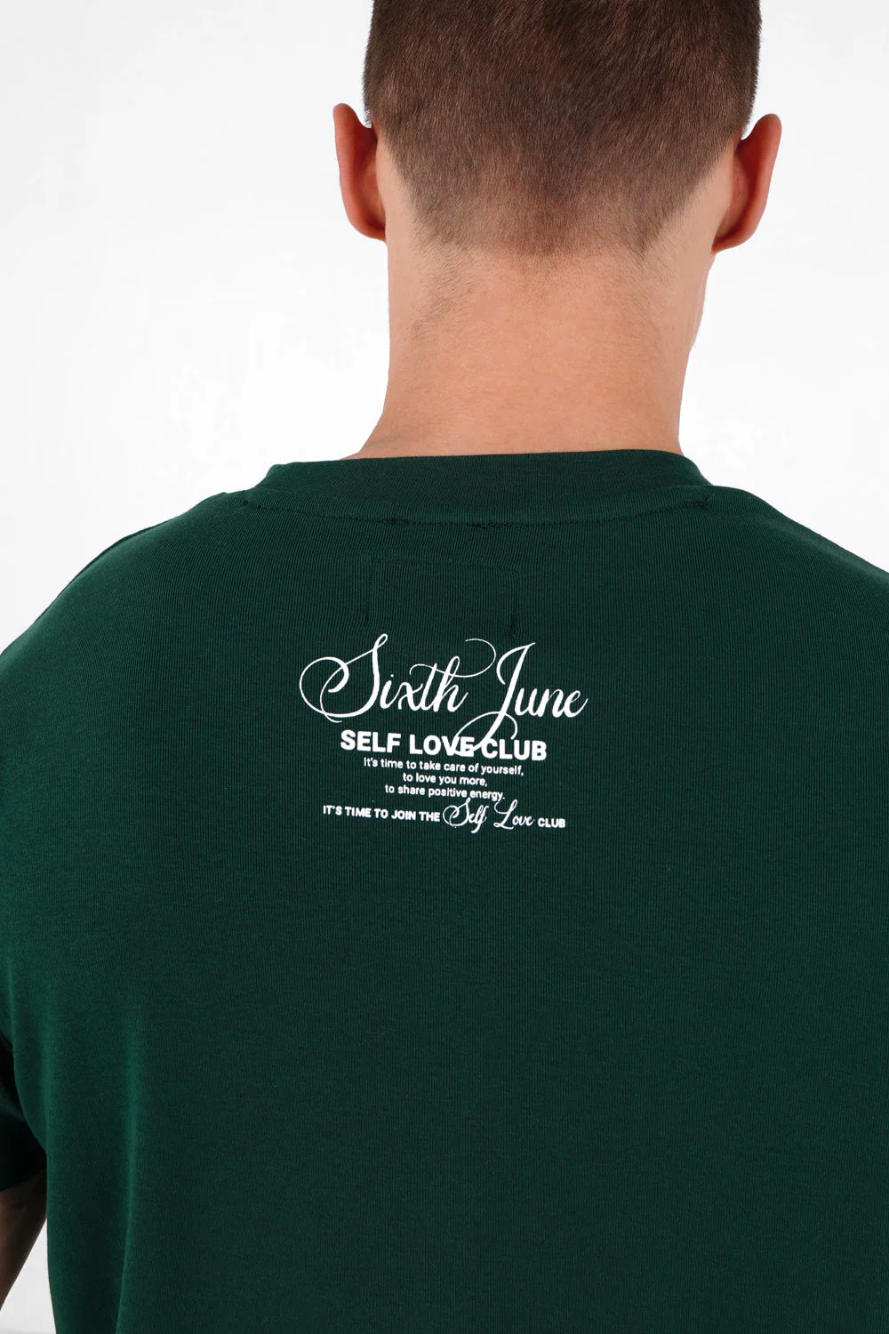 T-shirt logo signature Vert foncé - Image 3