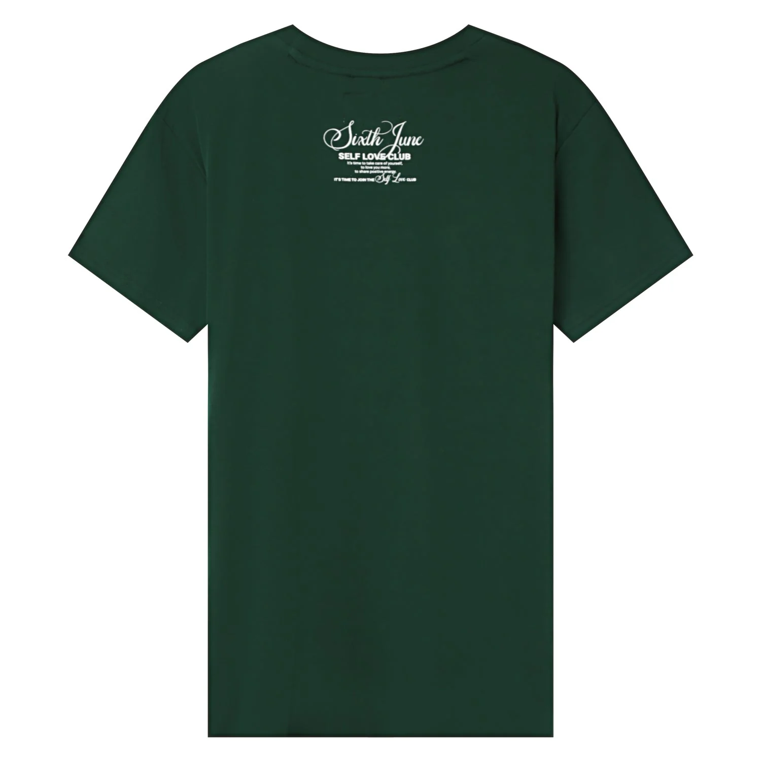 T-shirt logo signature Vert foncé - Image 6