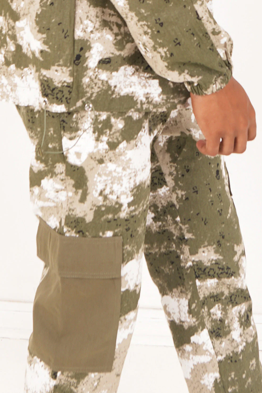 Pantalon cargo militaire Vert kaki - Image 3