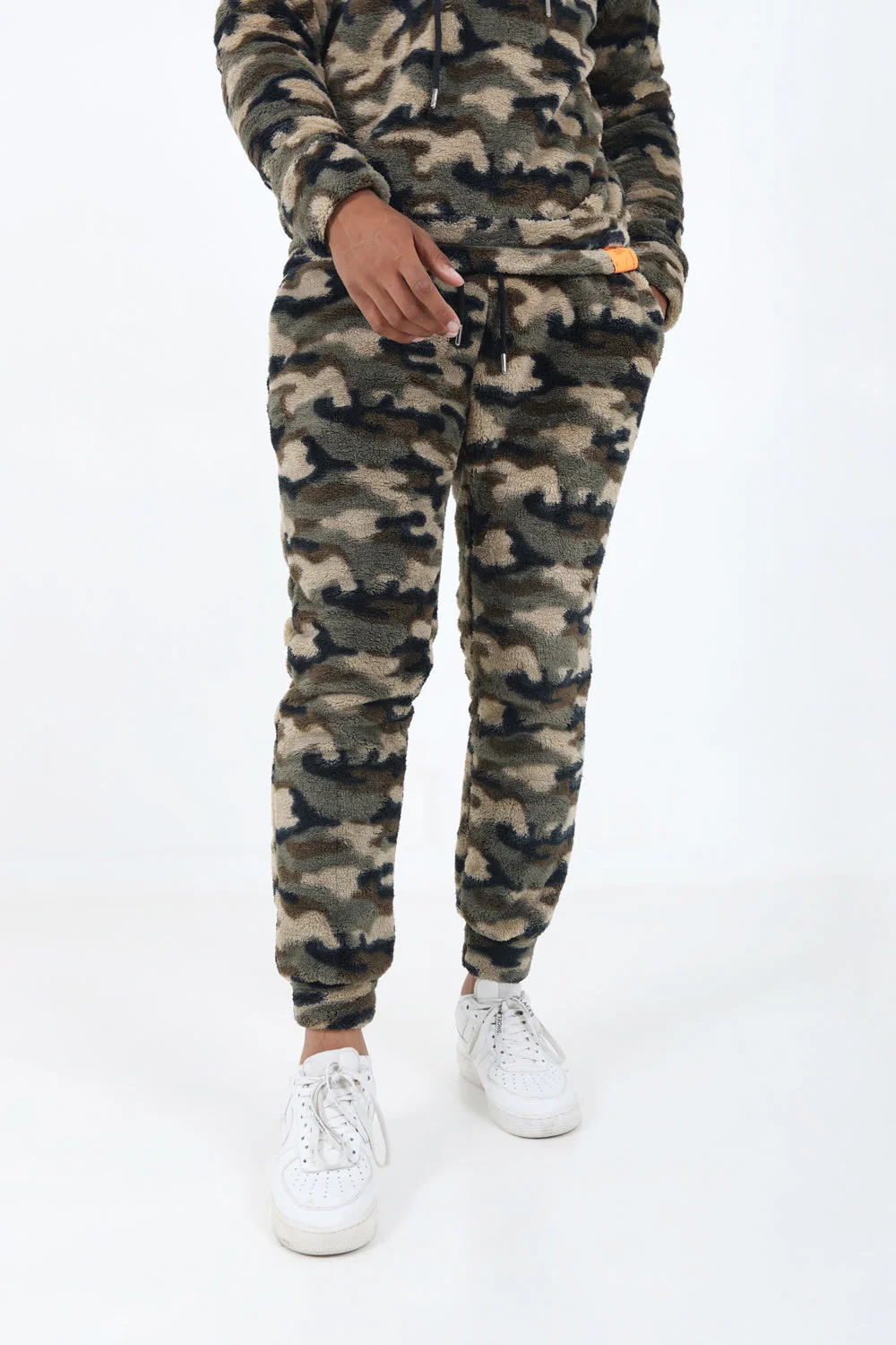 Pantalon camouflage polaire Vert kaki - Image 3