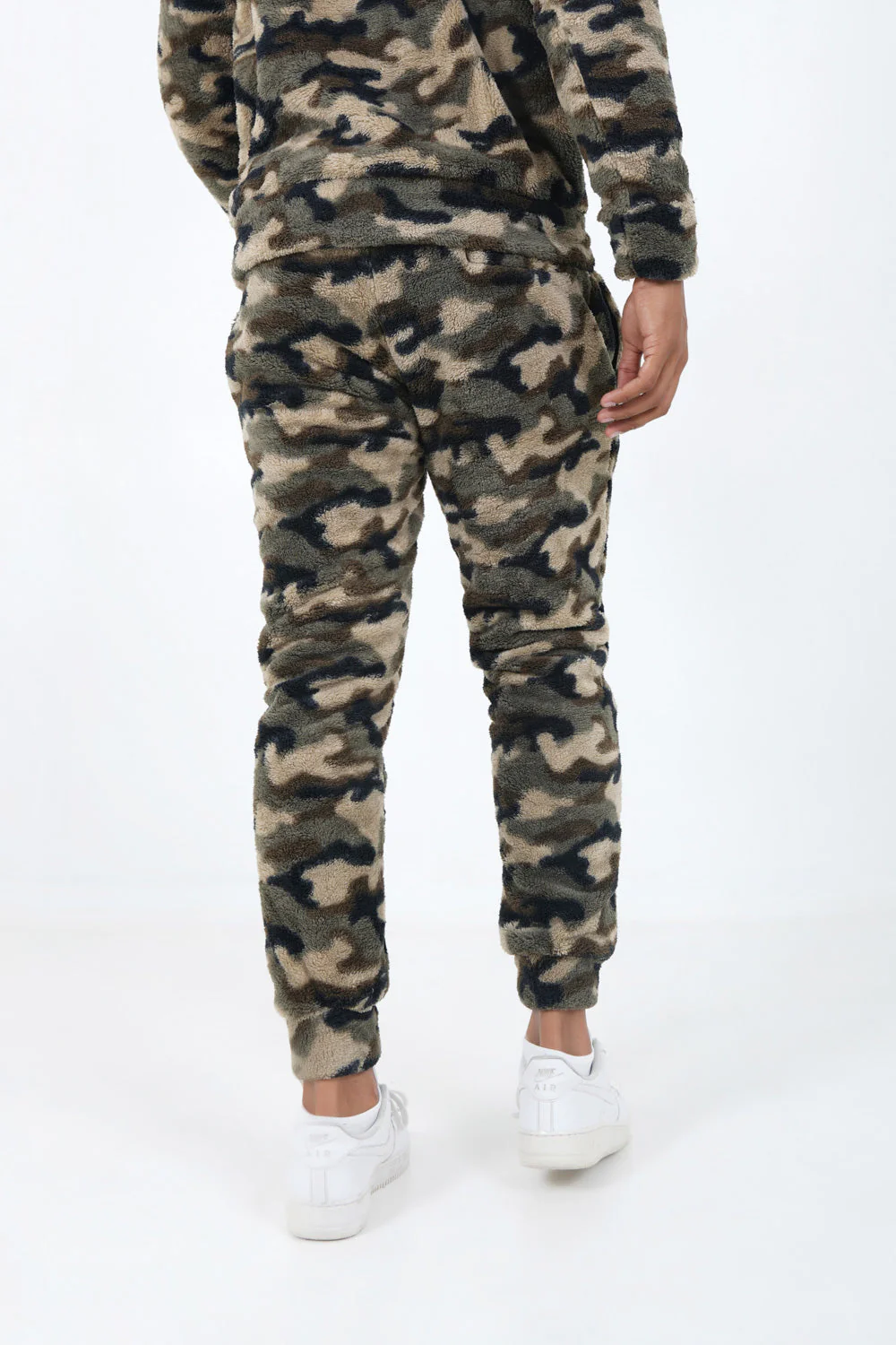 Pantalon camouflage polaire Vert kaki - Image 5