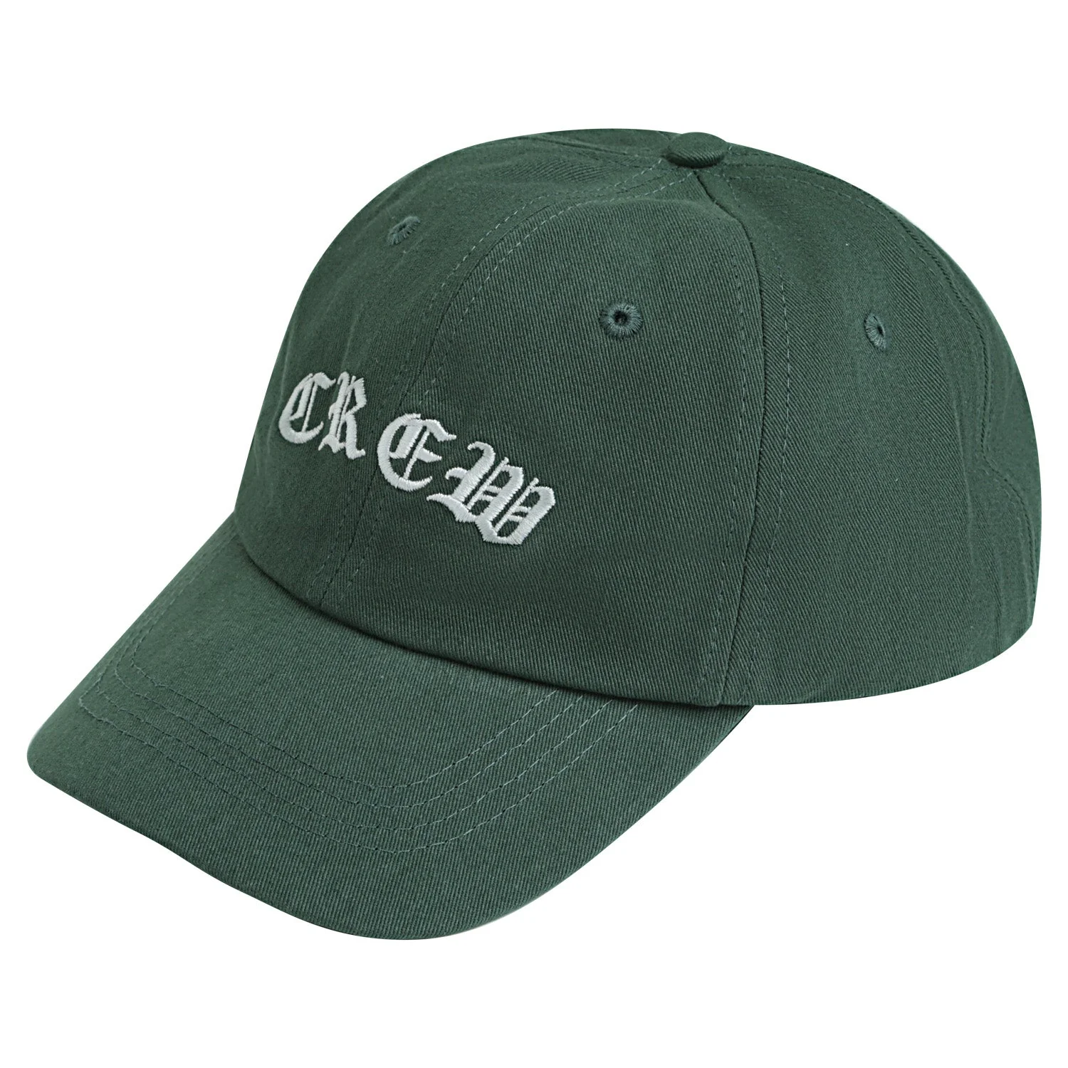 Casquette brodée Crew Vert
