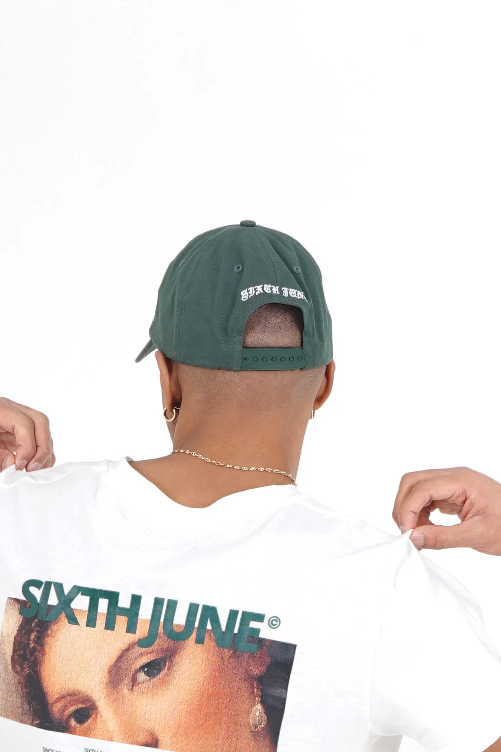 Casquette brodée Crew Vert - Image 4