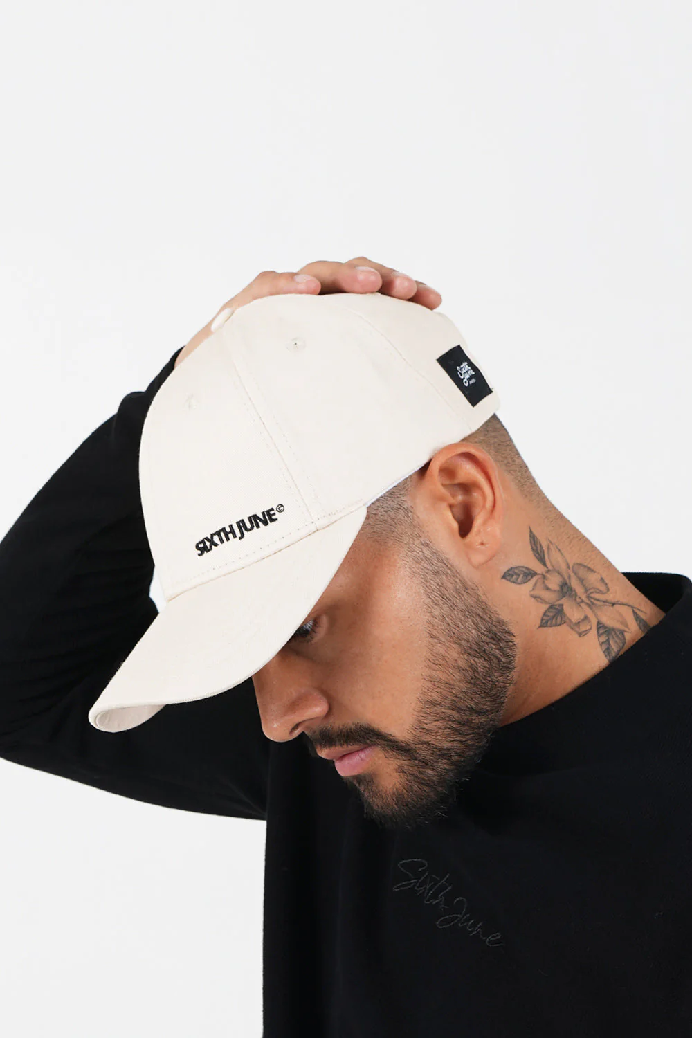 Casquette logo brodé mixte Beige - Image 3