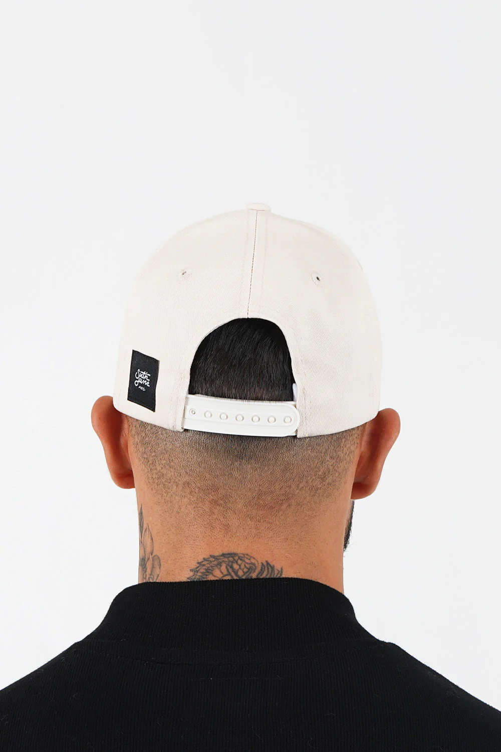 Casquette logo brodé mixte Beige - Image 4