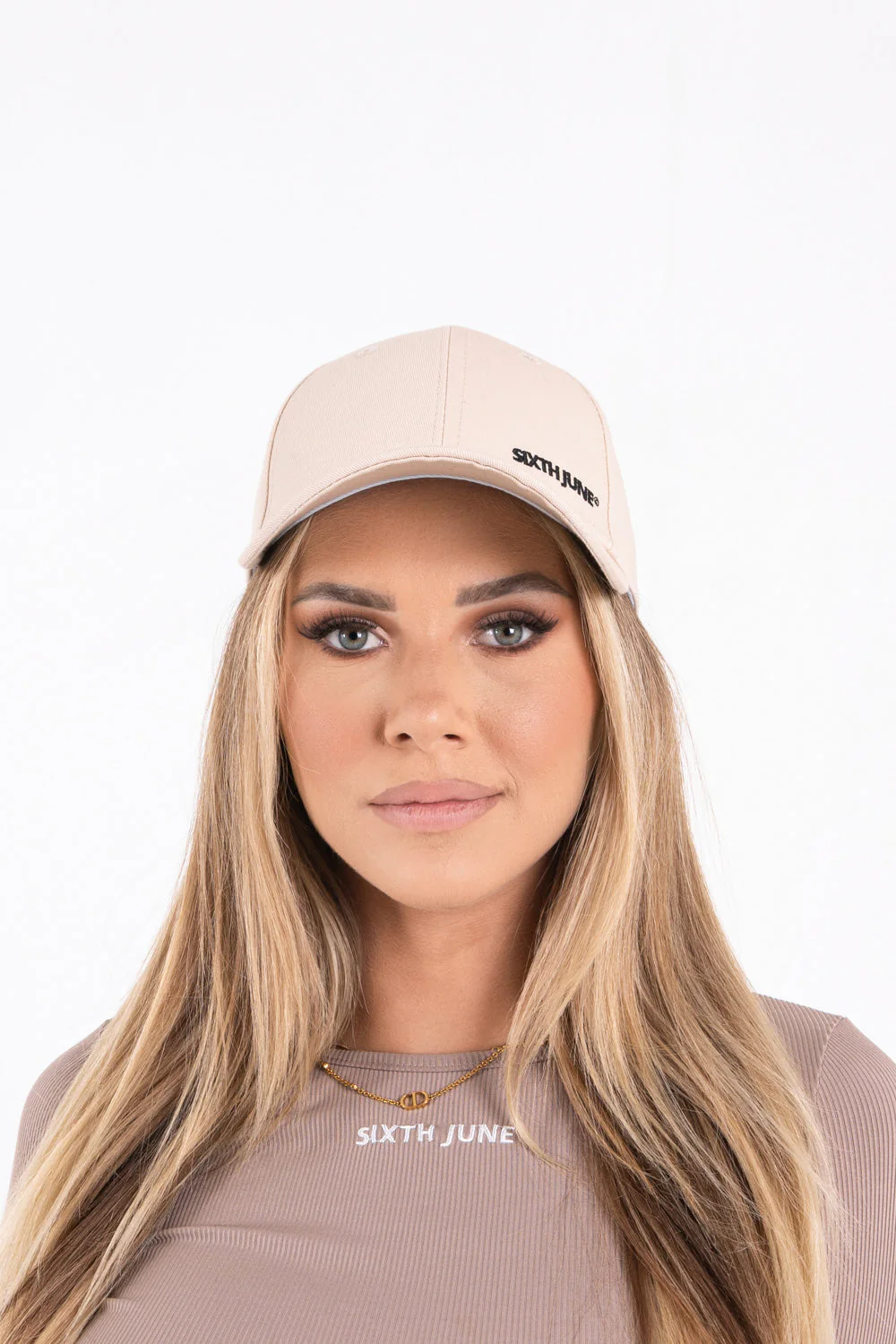 Casquette logo brodé mixte Beige - Image 5