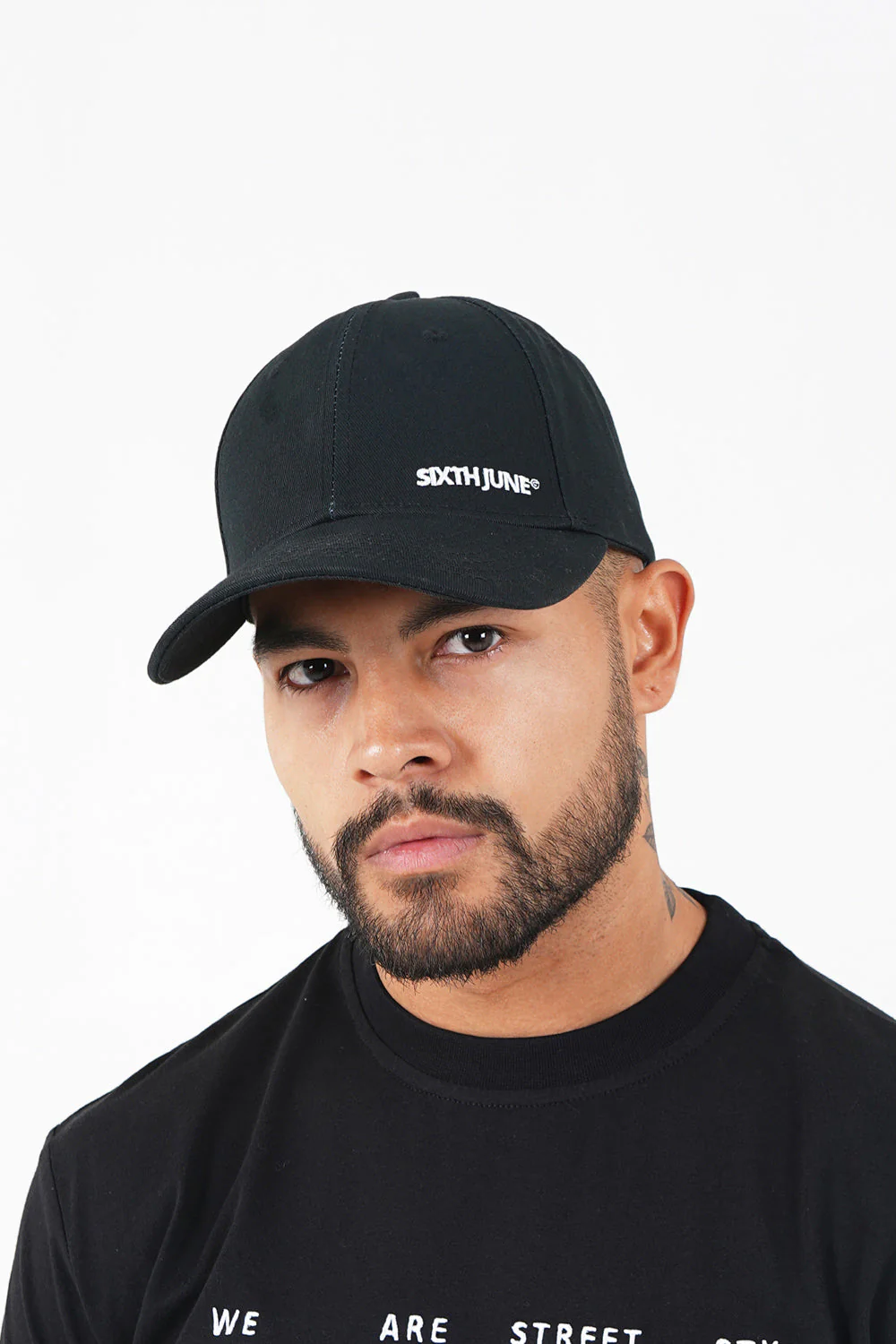 Casquette logo brodé mixte Noir - Image 2