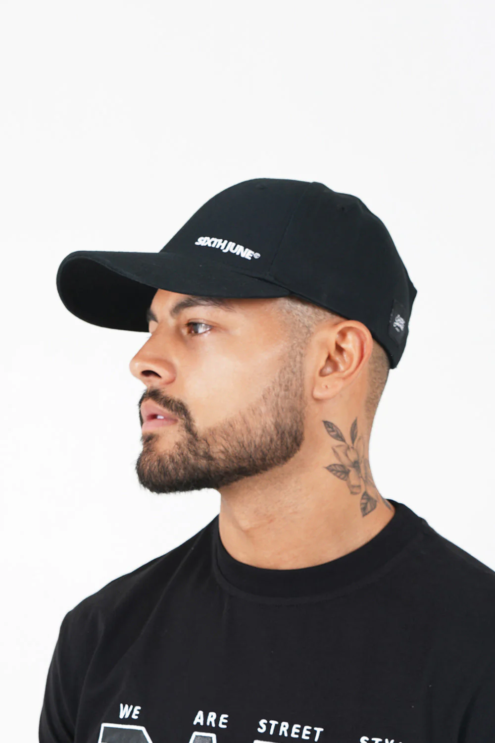 Casquette logo brodé mixte Noir - Image 3