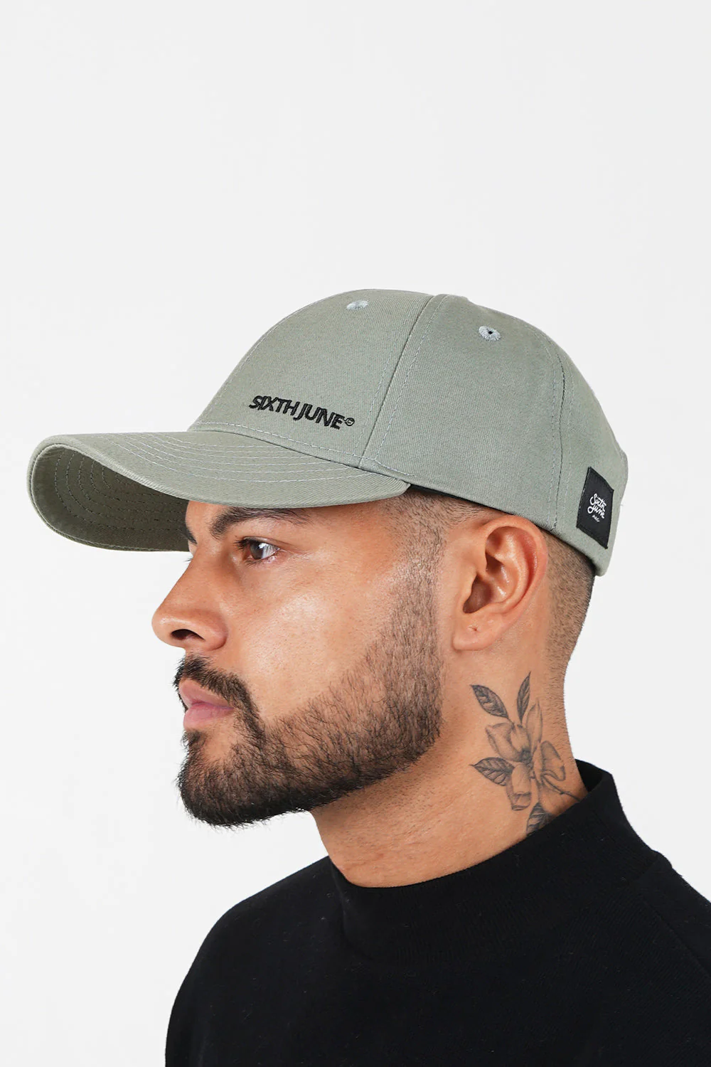 Casquette logo brodé mixte Vert kaki - Image 3