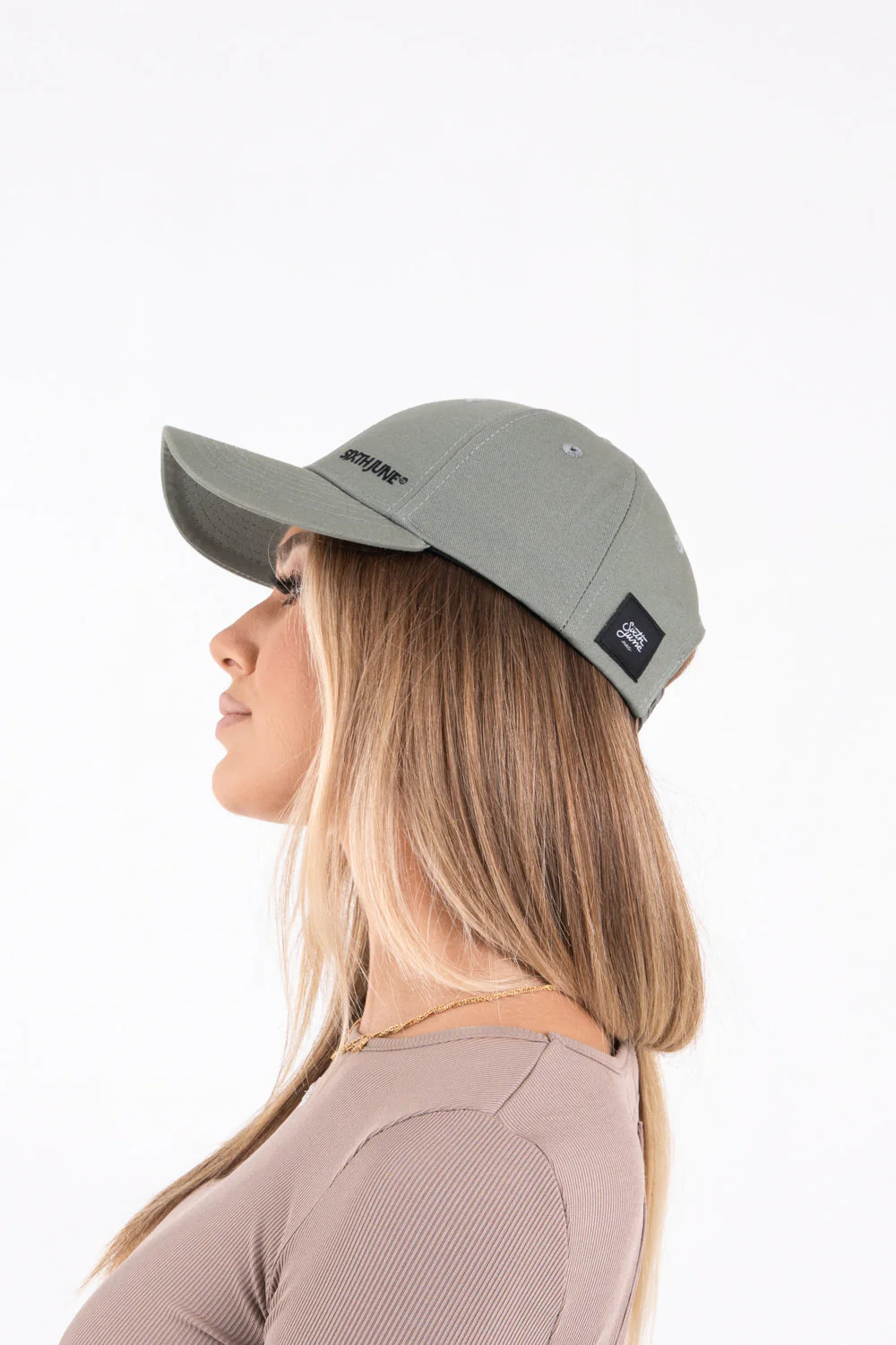 Casquette logo brodé mixte Vert kaki - Image 6