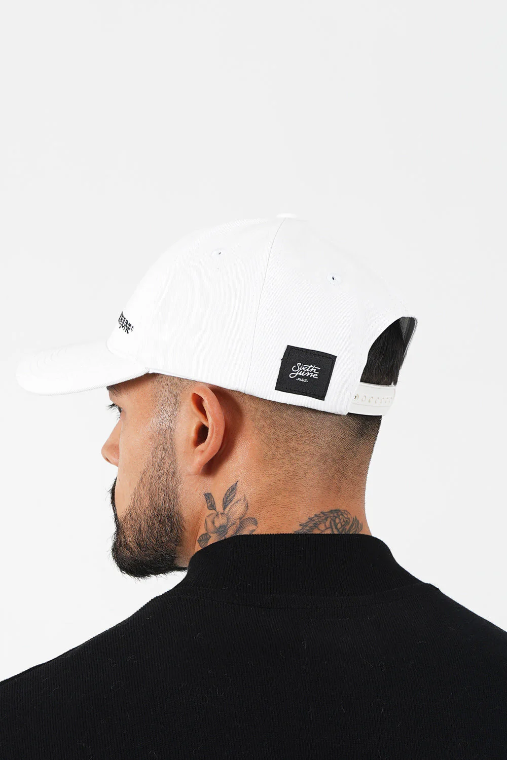 Casquette logo brodé mixte Blanc cassé - Image 3