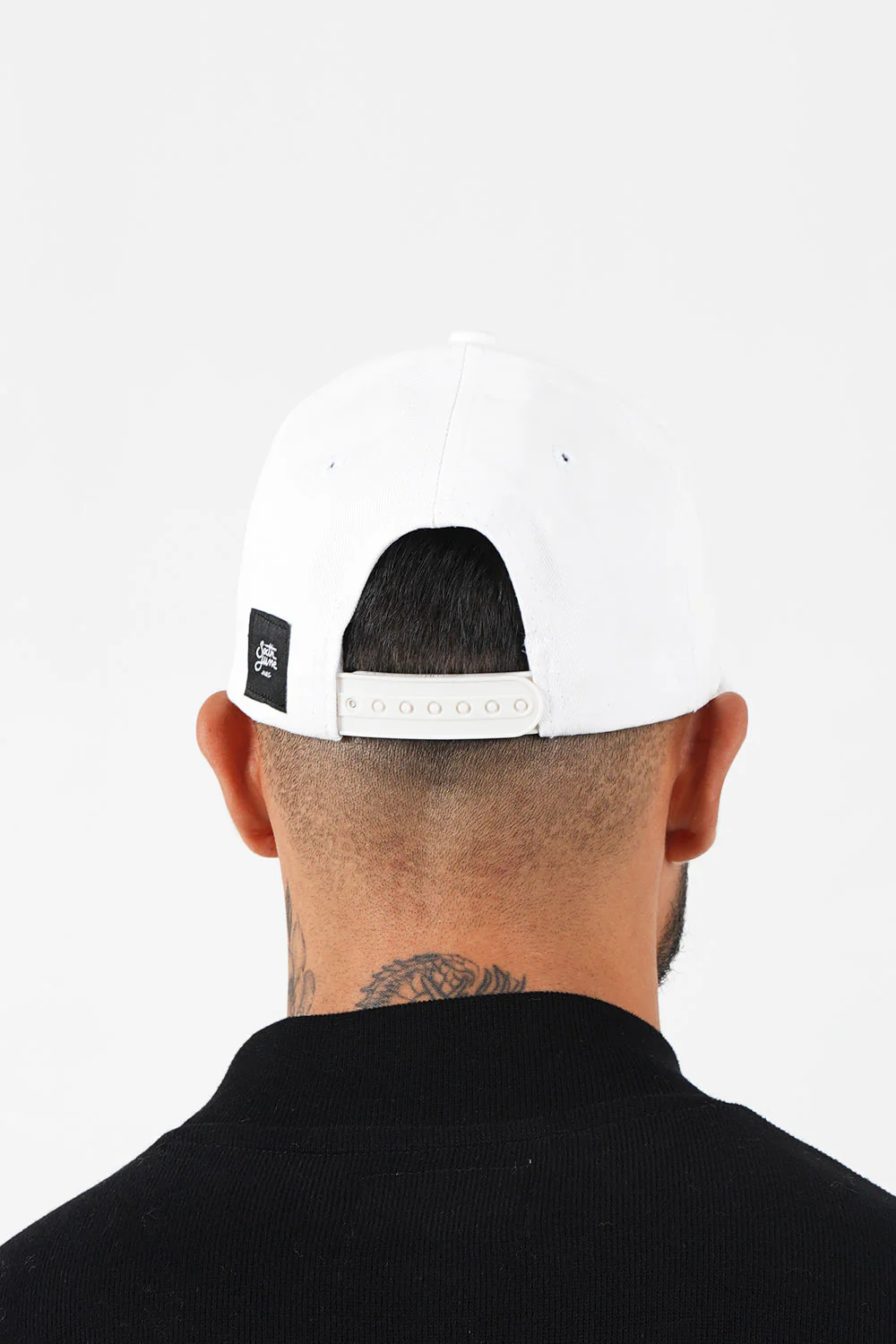 Casquette logo brodé mixte Blanc cassé - Image 4