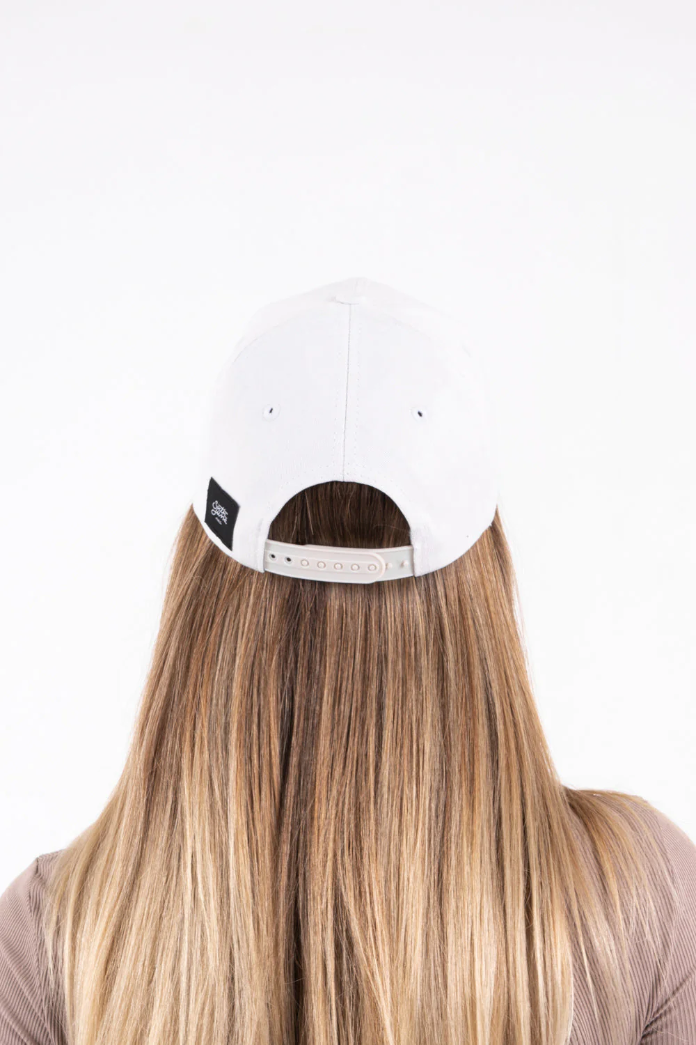 Casquette logo brodé mixte Blanc cassé - Image 7