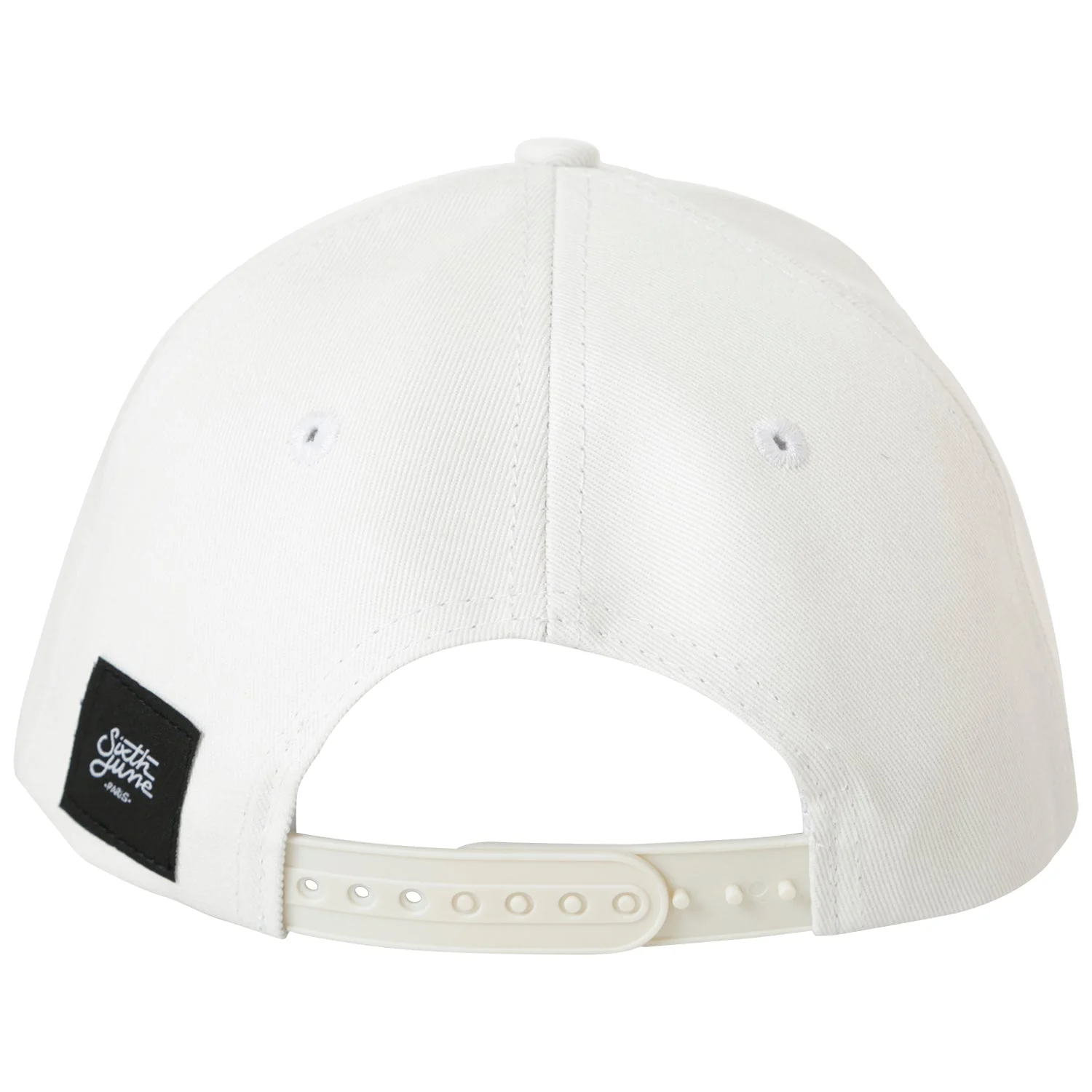 Casquette logo brodé mixte Blanc cassé - Image 8