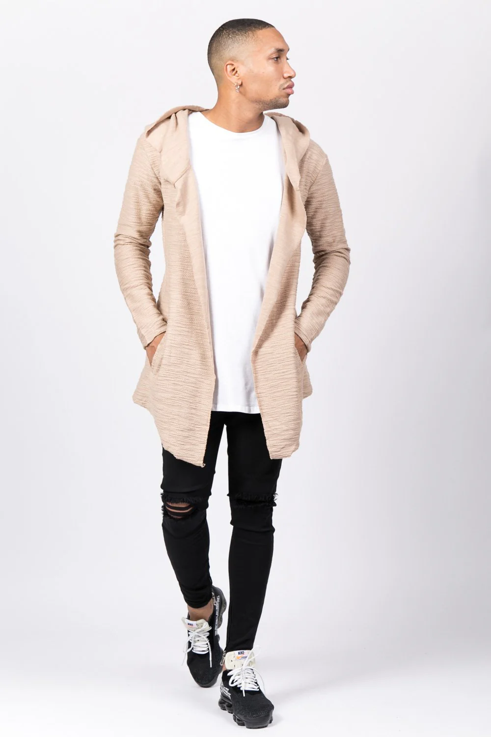 Cape coton flammé beige - Image 2