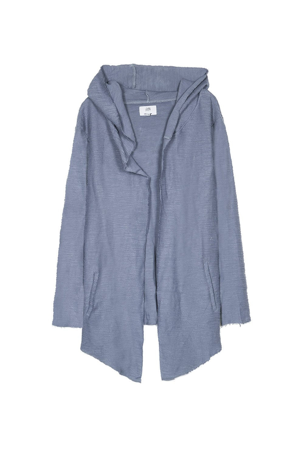 Cape coton flammé bleu gris - Image 6