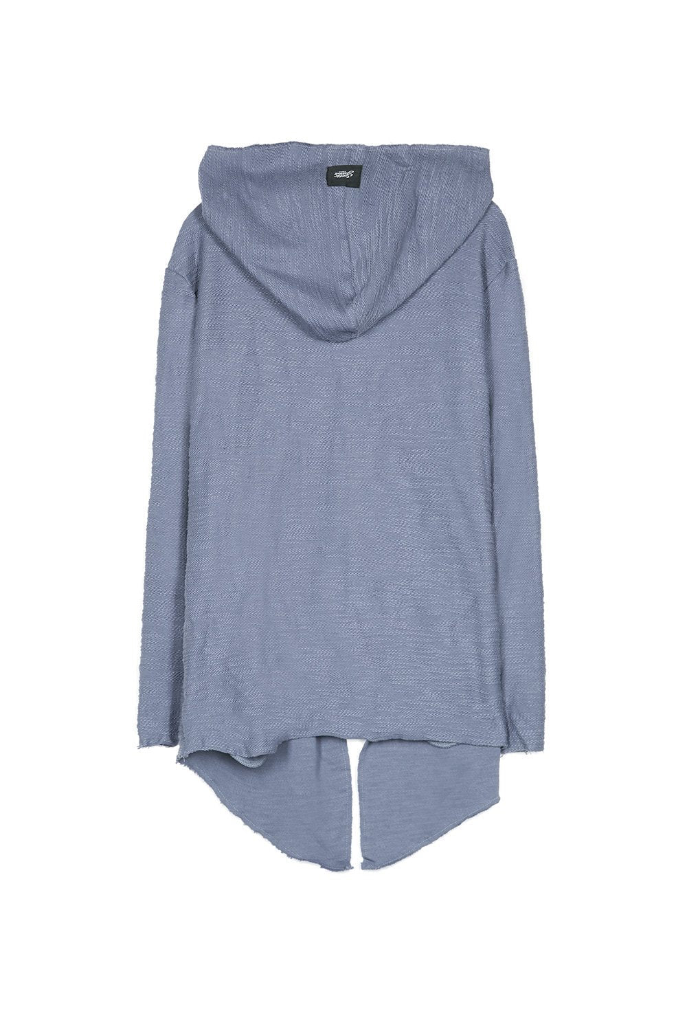 Cape coton flammé bleu gris - Image 7