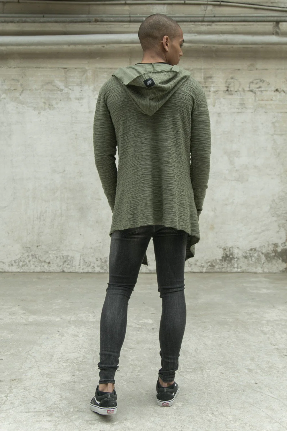 Cape coton flammé kaki - Image 3