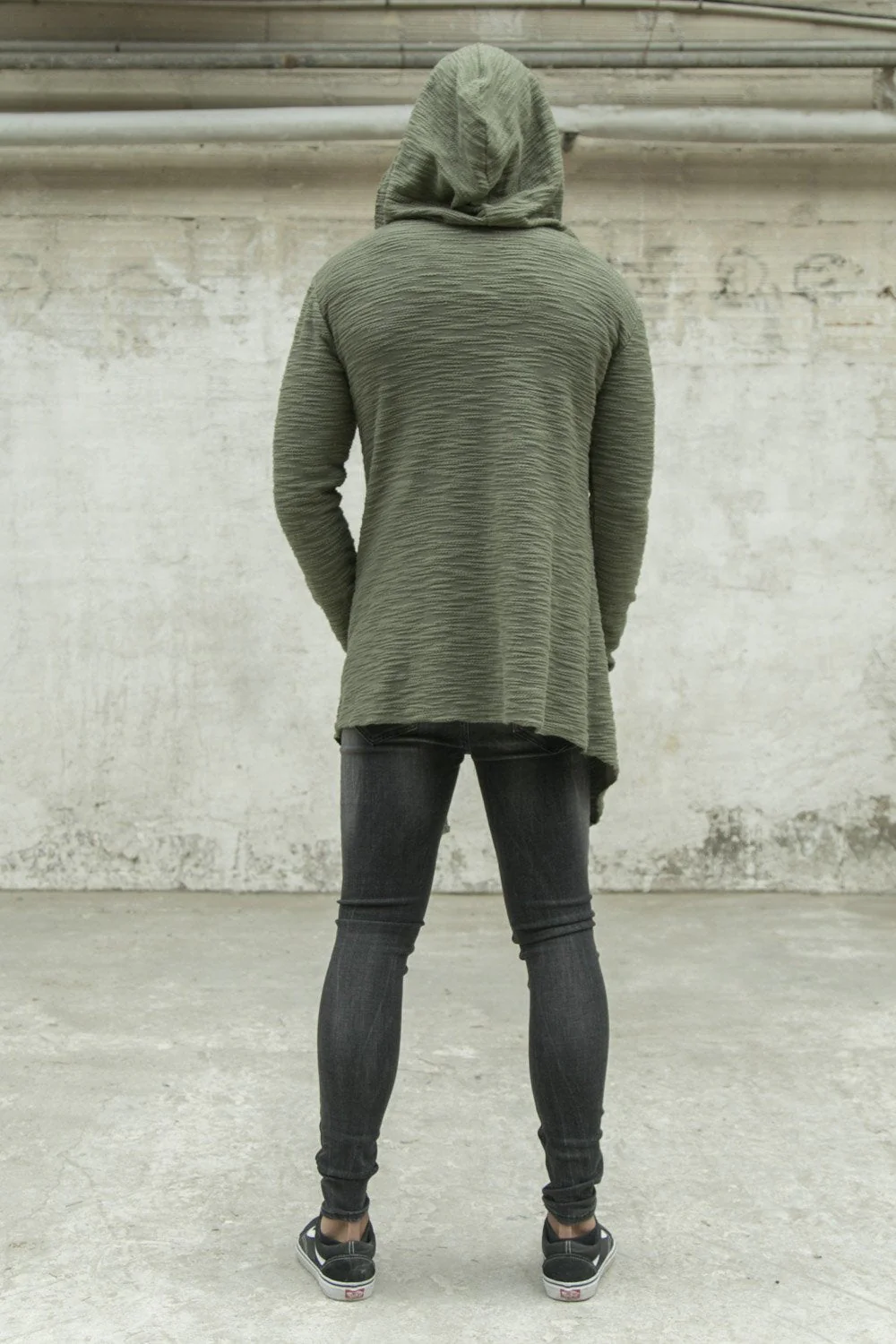 Cape coton flammé kaki - Image 4