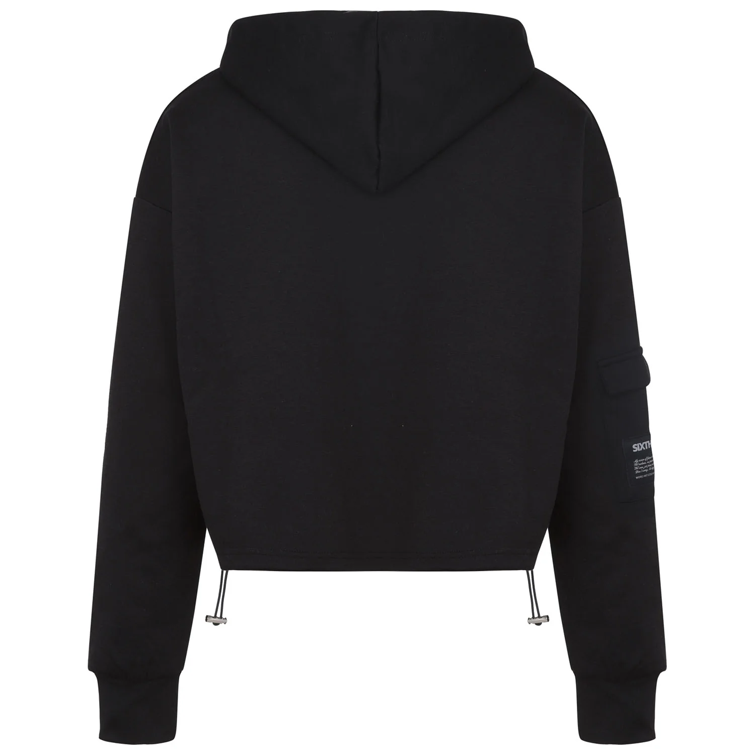 Sweat capuche cargo Noir - Image 7