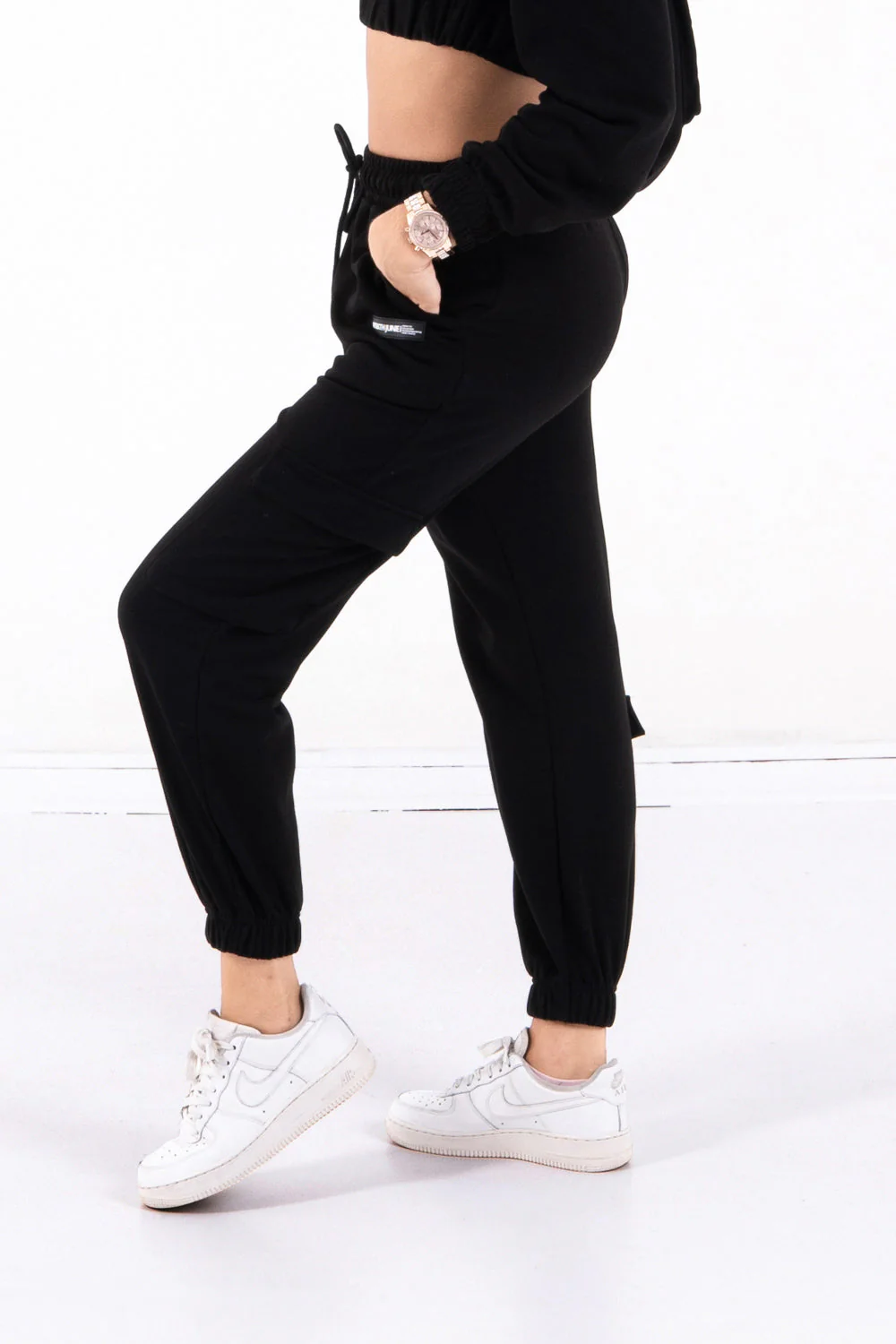 Jogging poches cargo Noir - Image 4