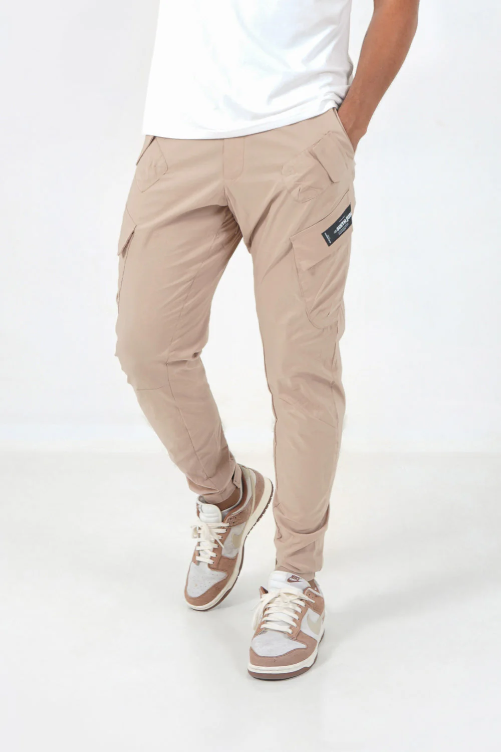 Pantalon cargo léger Beige