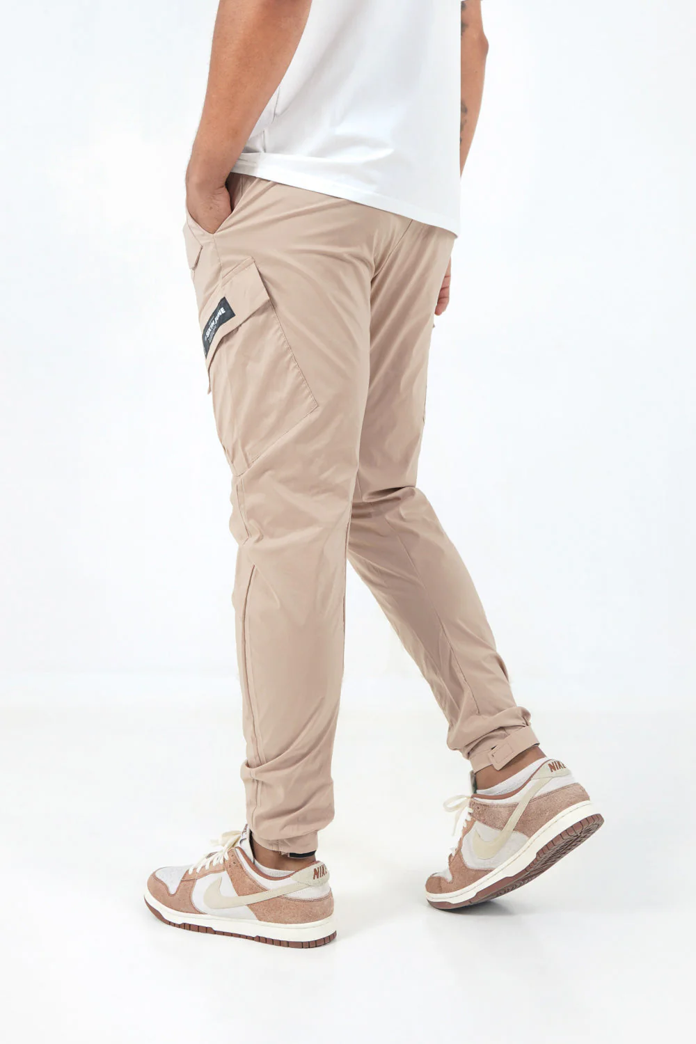 Pantalon cargo léger Beige - Image 3