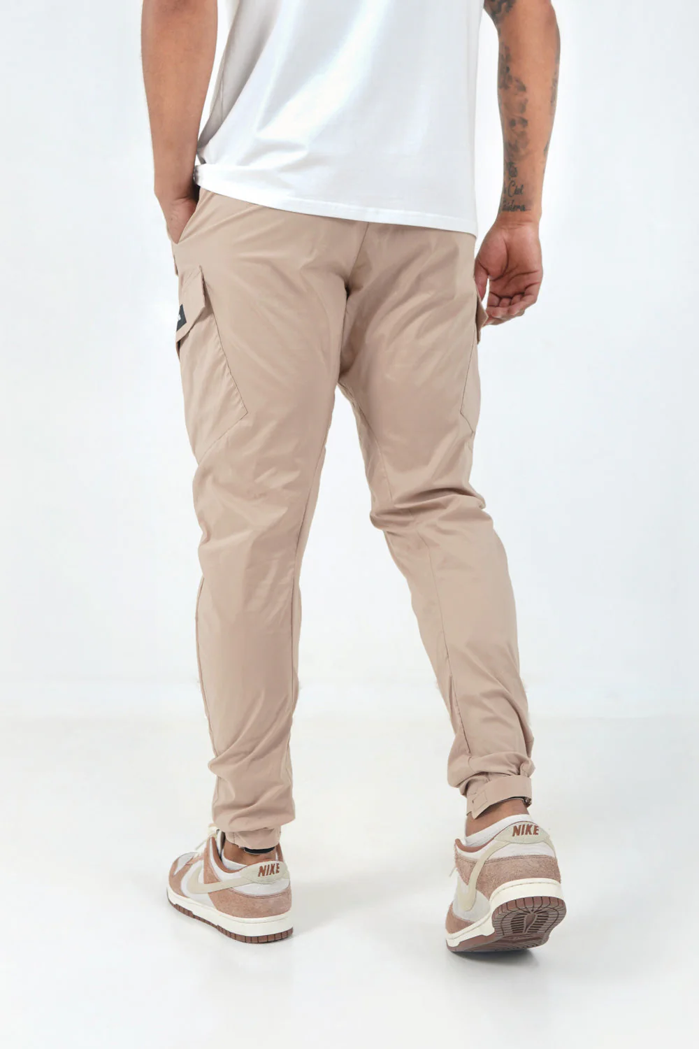 Pantalon cargo léger Beige - Image 4