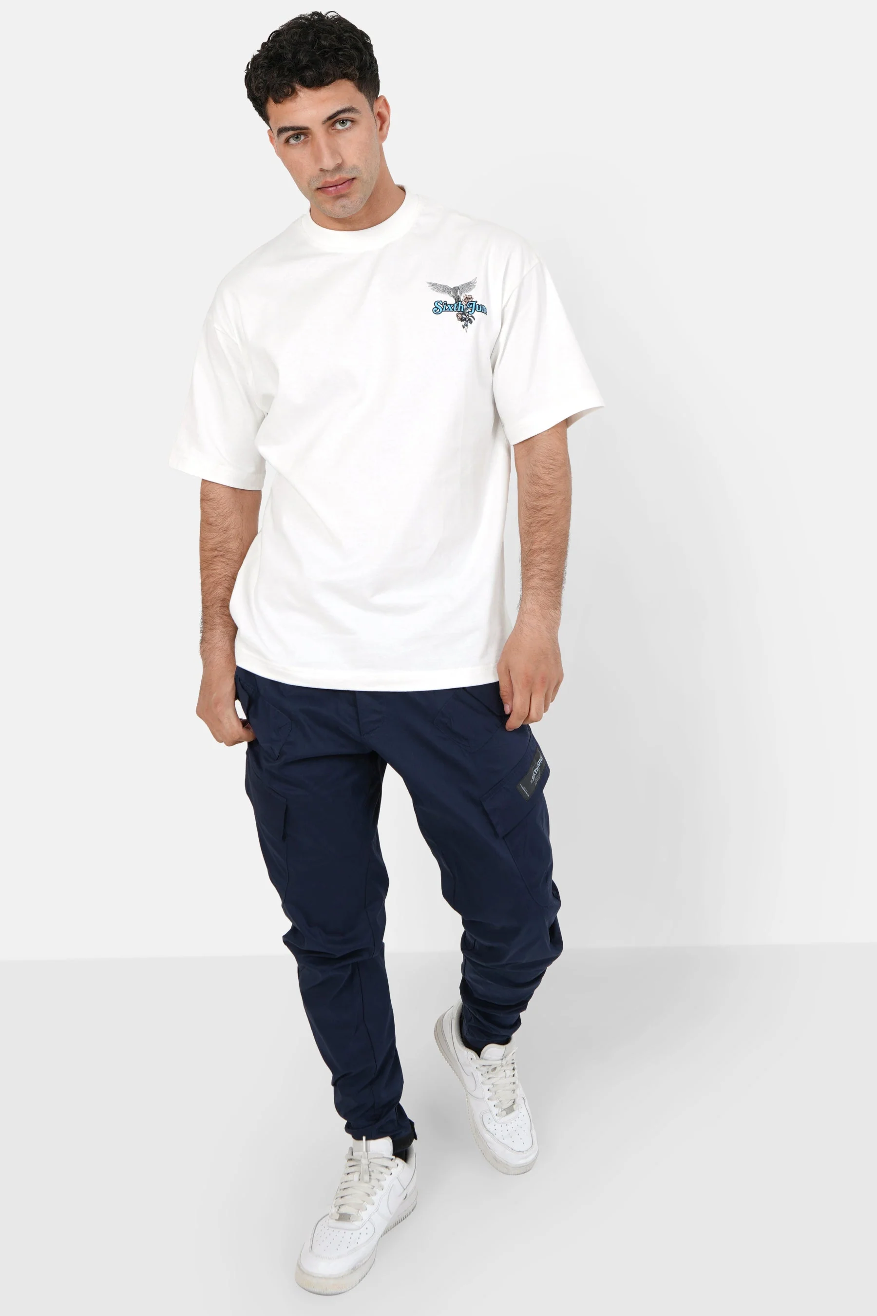 Pantalon cargo léger Bleu foncé - Image 2
