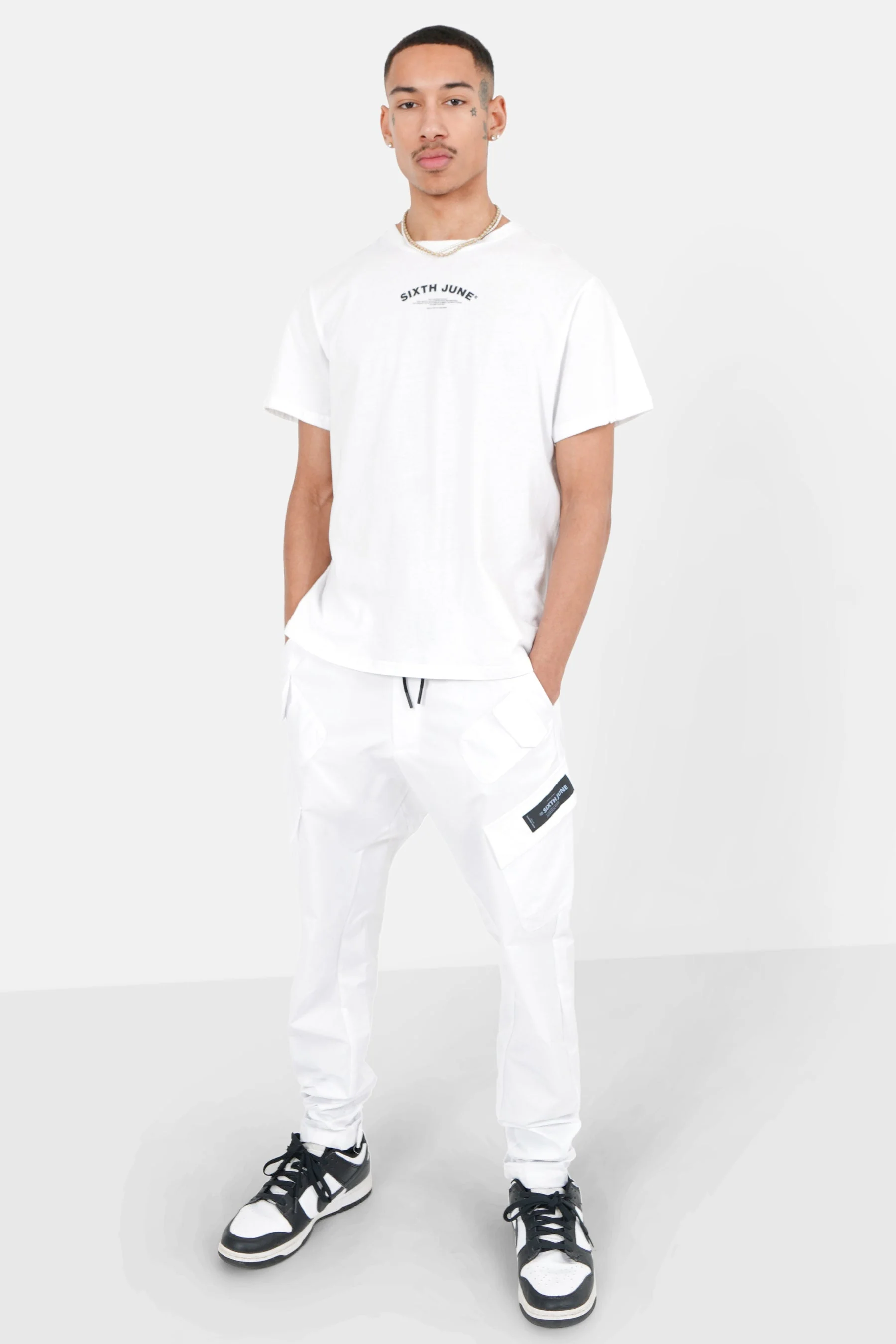 Pantalon cargo léger Blanc - Image 2