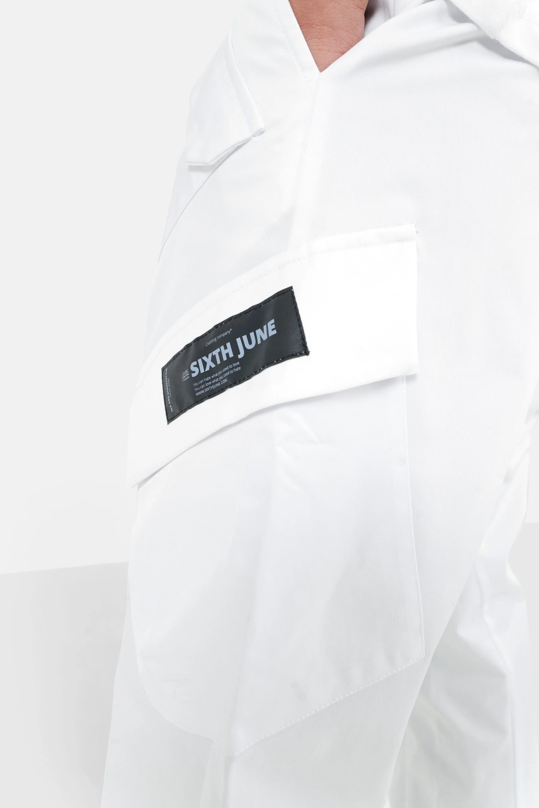 Pantalon cargo léger Blanc - Image 3