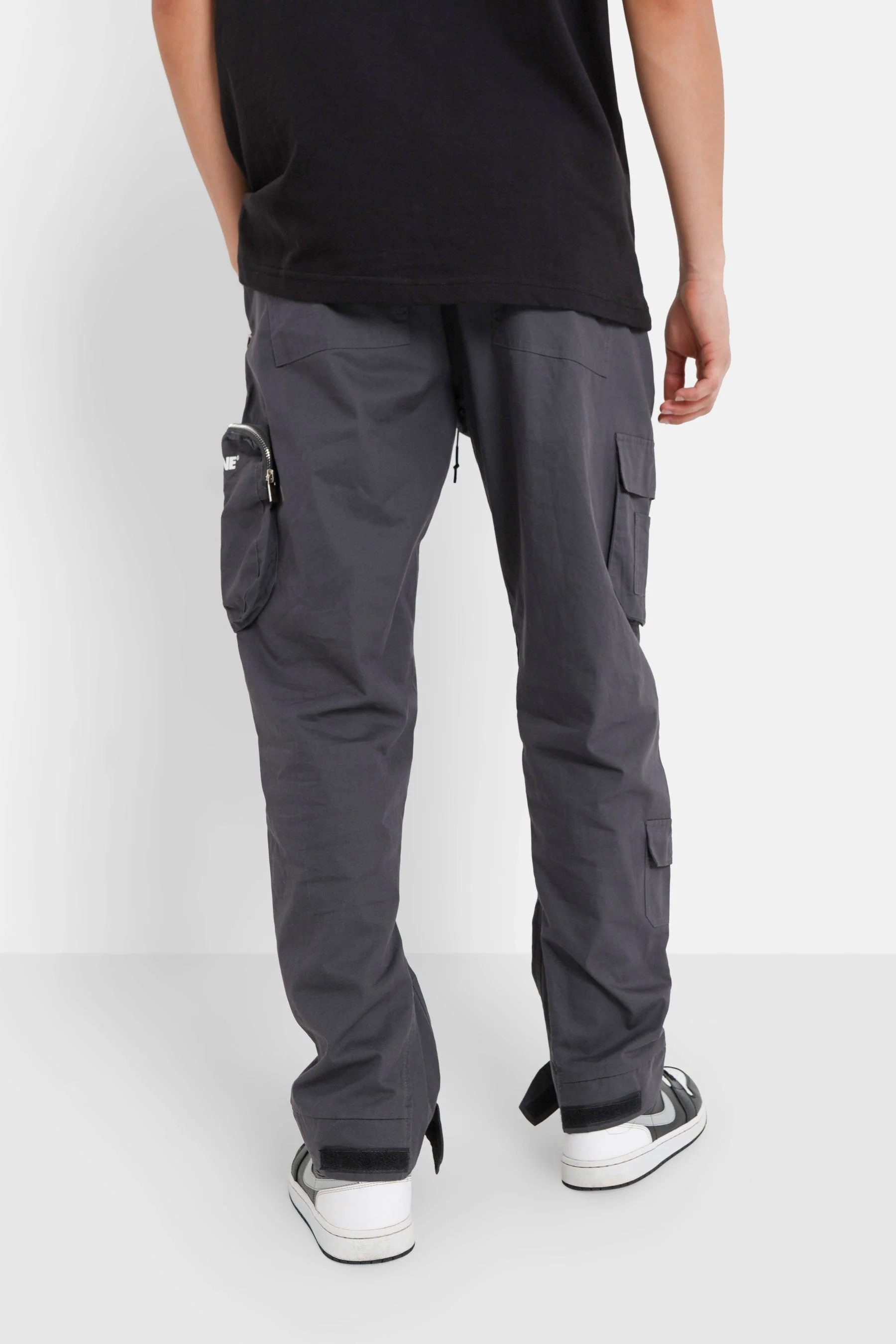 Pantalon cargo zip Gris foncé - Image 5