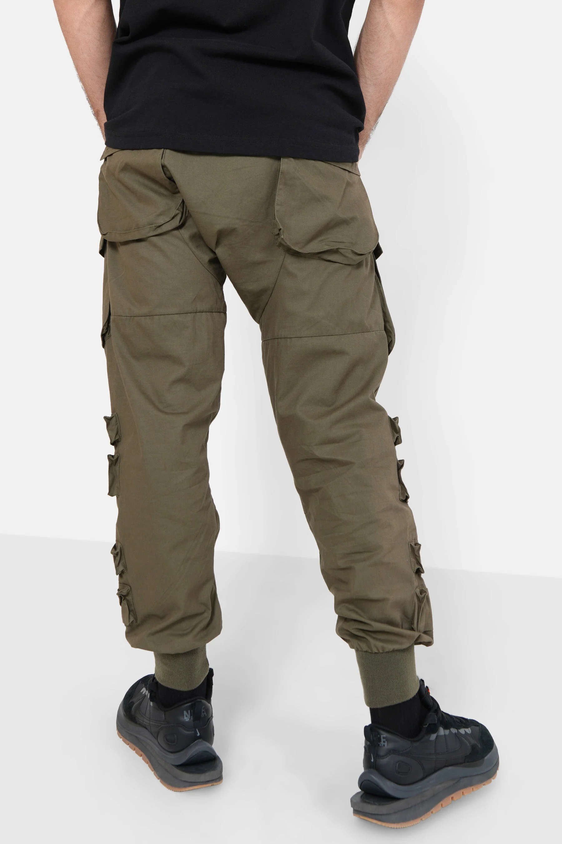 Pantalon cargo tactique large Vert kaki - Image 5