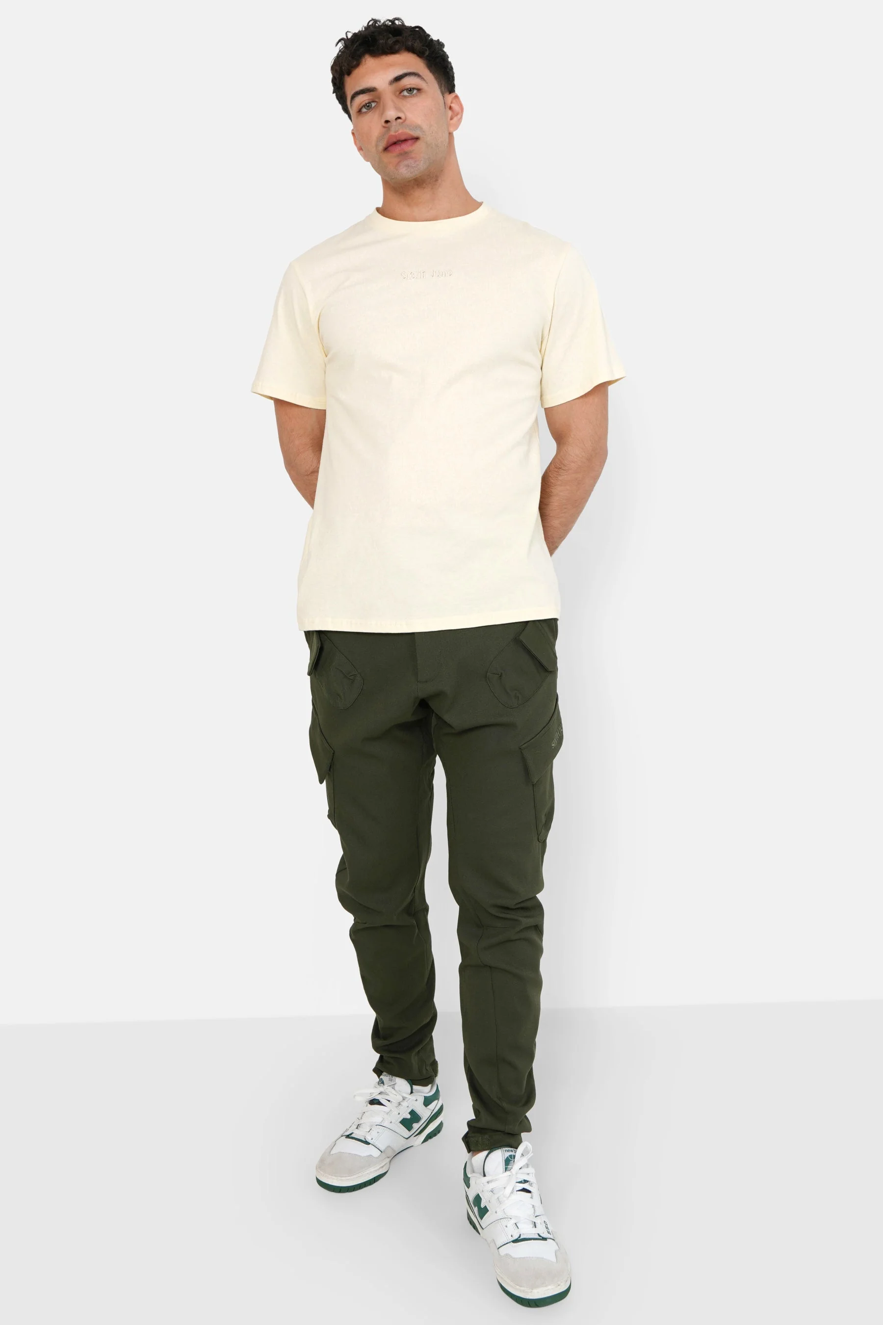 Pantalon cargo poches avant Vert kaki - Image 2