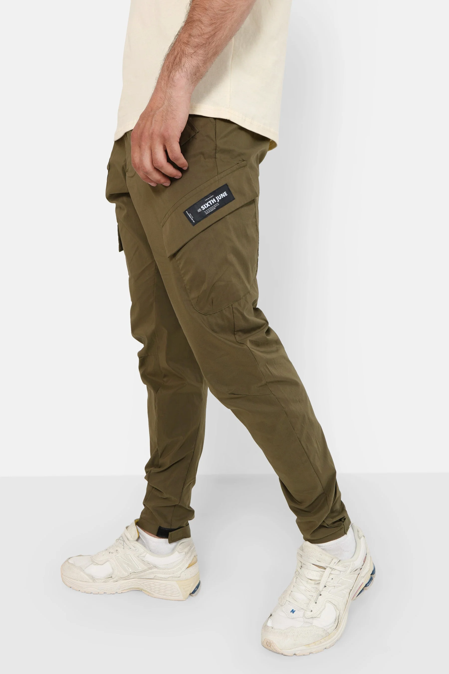 Pantalon cargo léger Vert kaki - Image 4