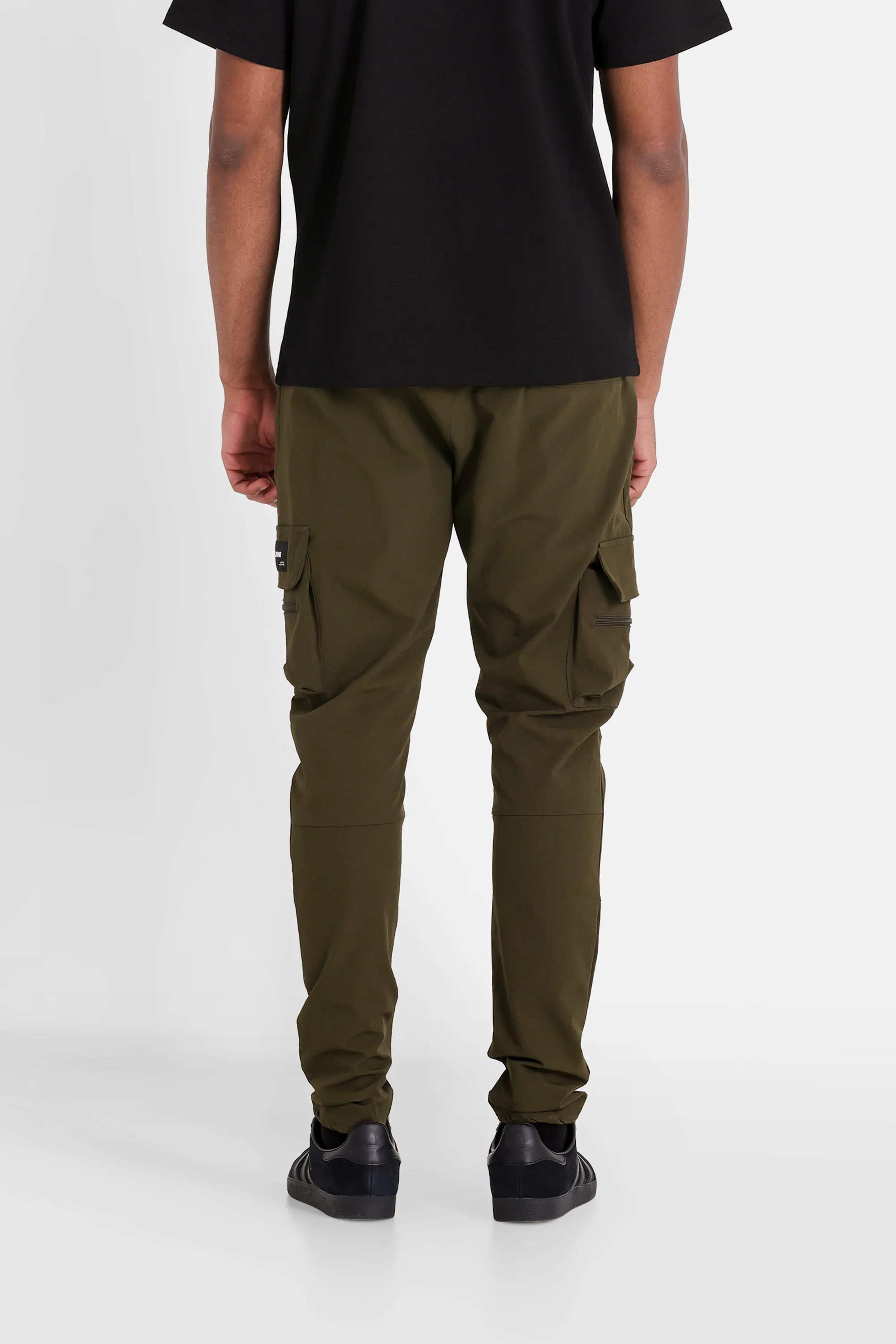Pantalon poches cargo nylon Vert kaki - Image 5