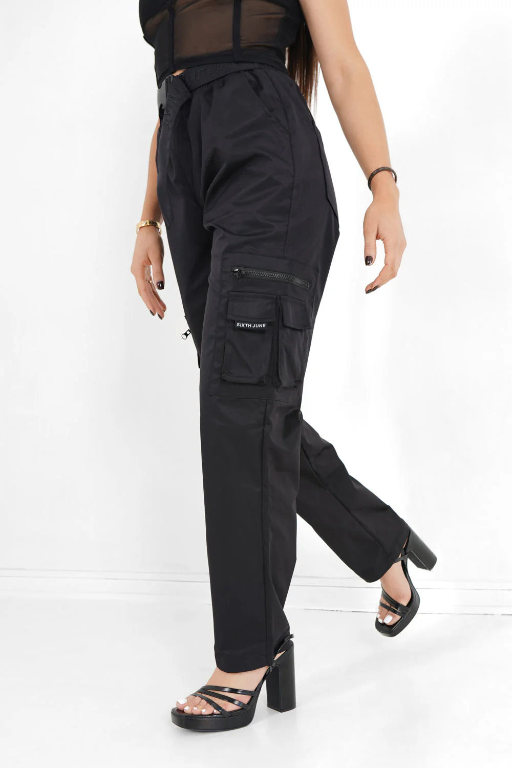 Cargo tactique ceinture Noir - Image 4