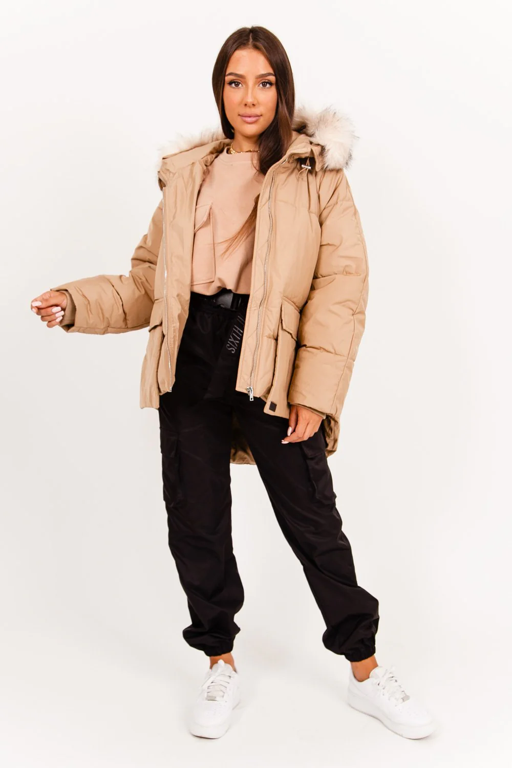 Pantalon cargo ceinture noir - Image 2