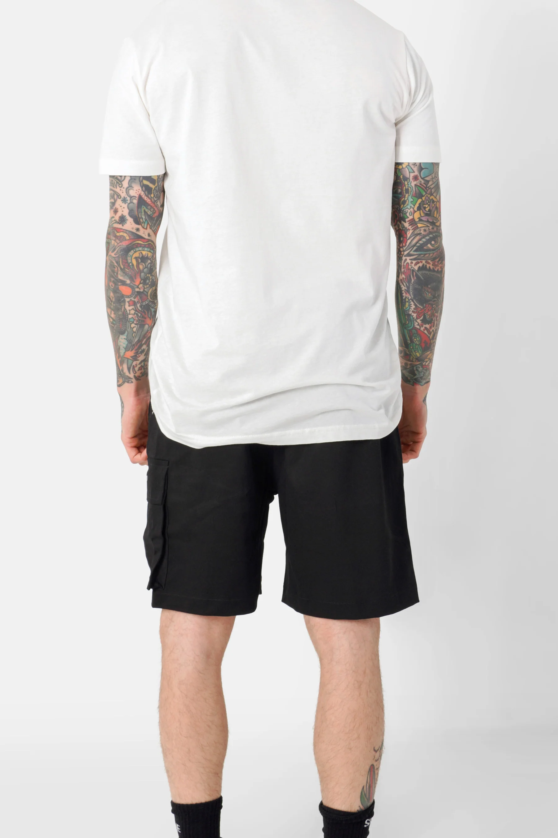 Short cargo logo broderie Noir - Image 5